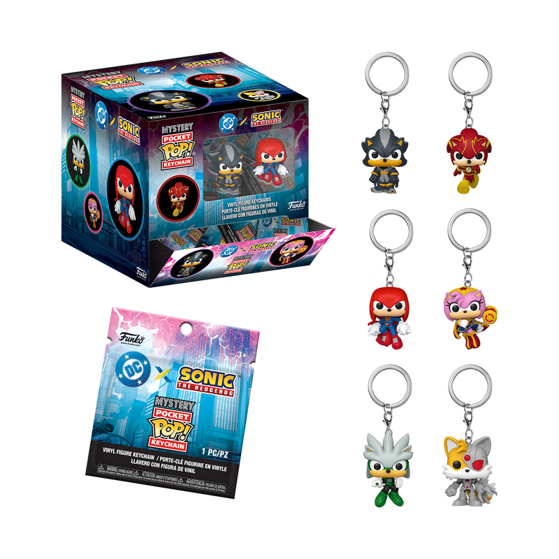 Mystery Pocket Pop! Keychain - DC x Sonic the Hedgehog [BLIND BAG]