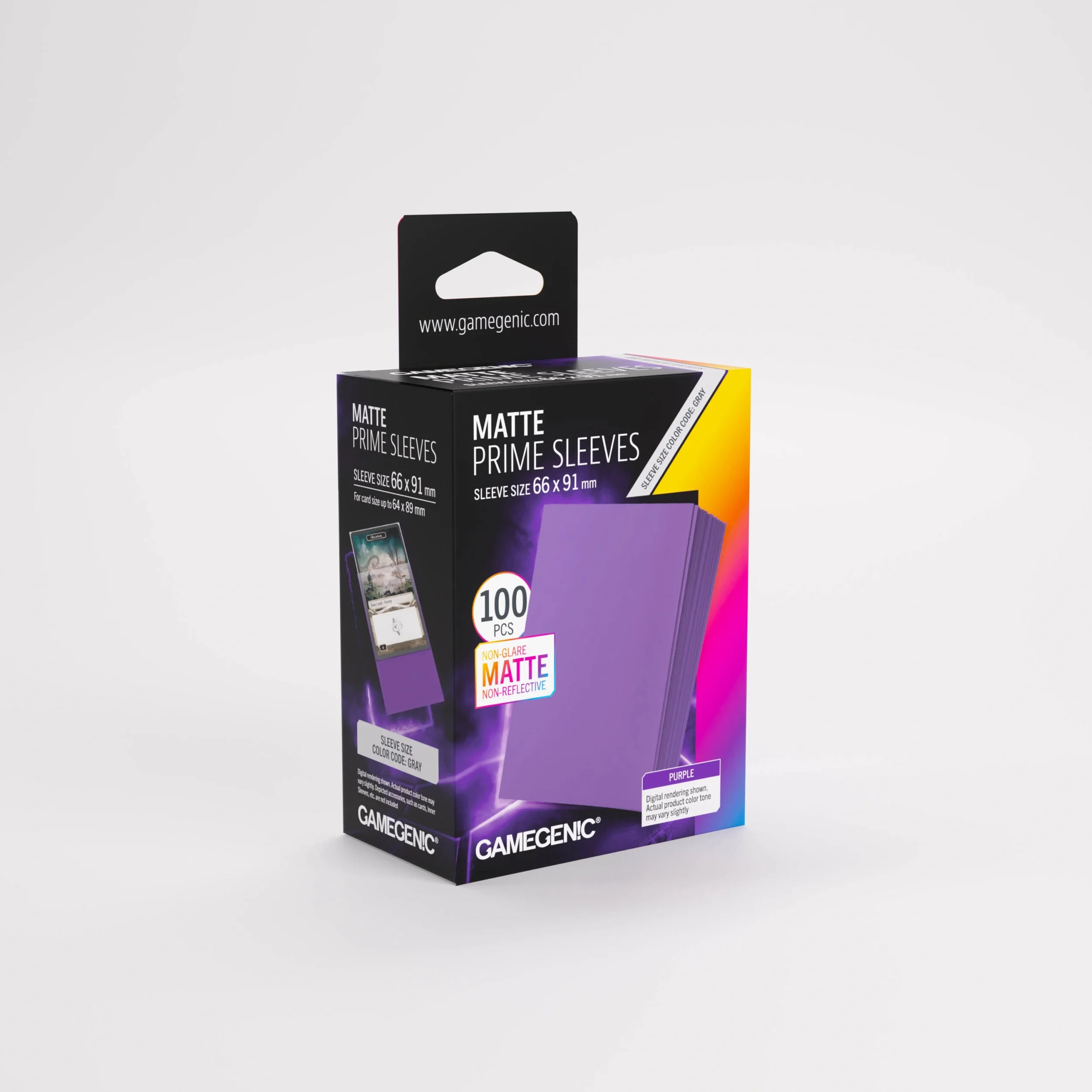 Gamegenic Matte Prime Sleeves Purple.webp