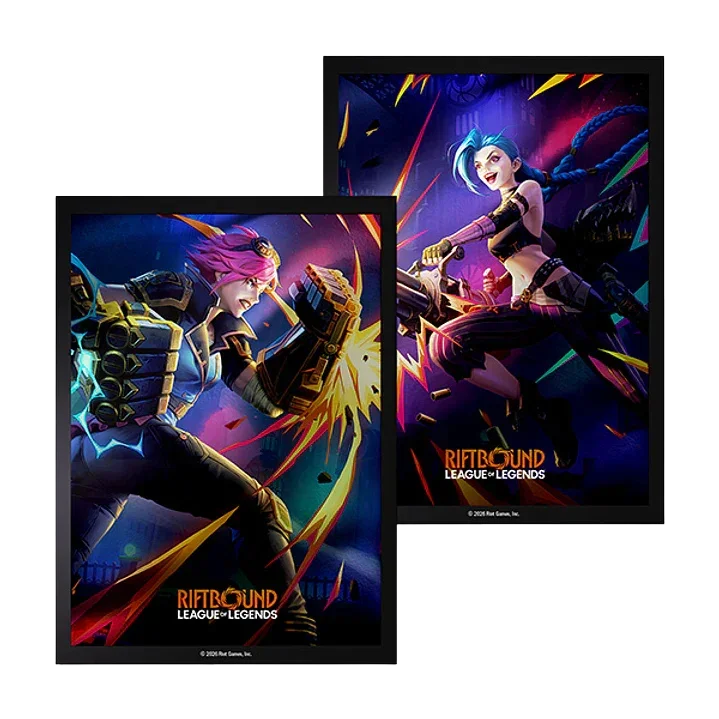 Riftbound Art Sleeves Vi vs Jinx.webp