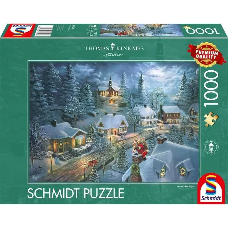 Thomas Kinkade Santa's Silent Night 1000pc Jigsaw Puzzle.jpg