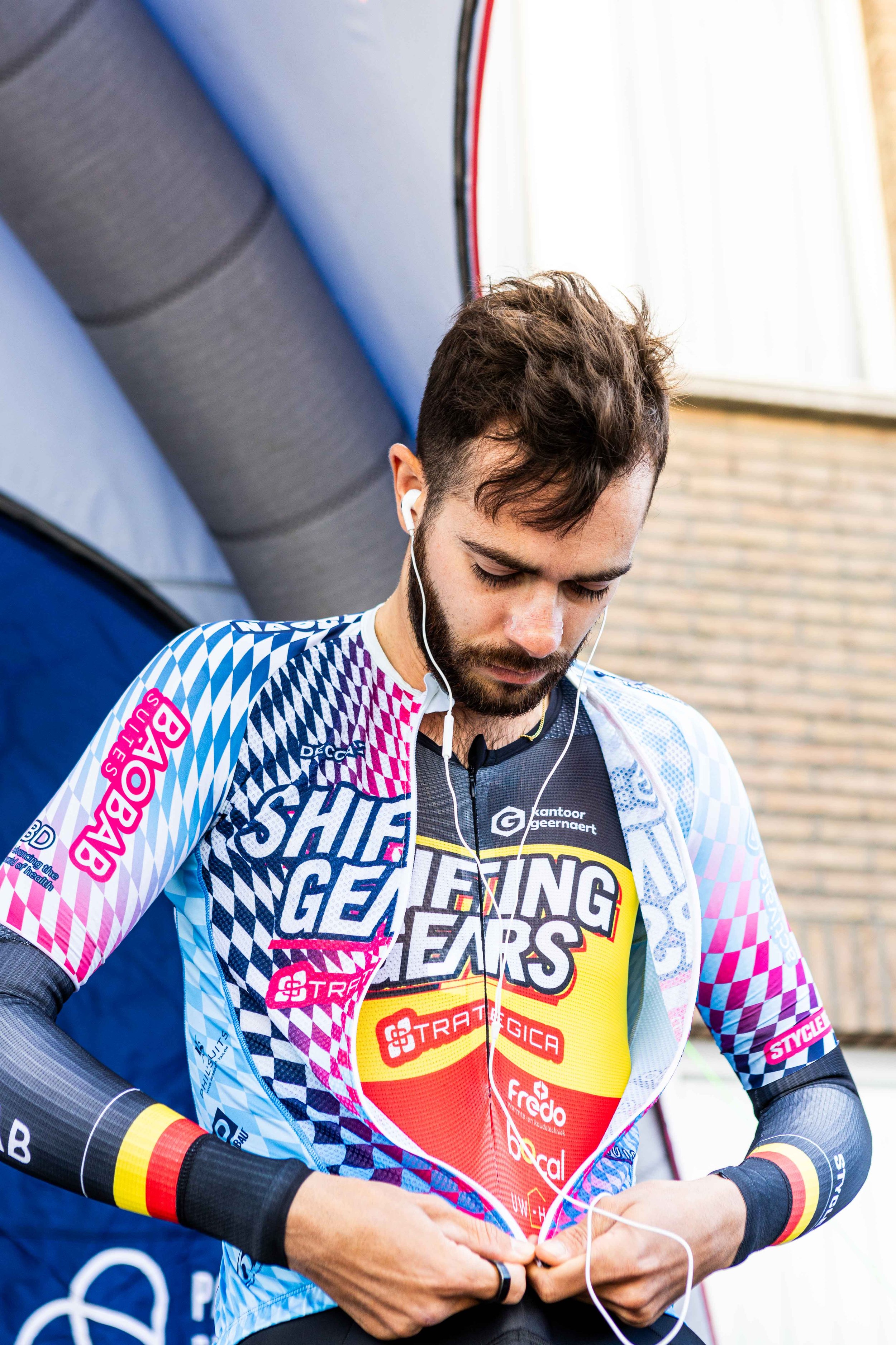 Belgian time trail champion Elias van Breussegem.