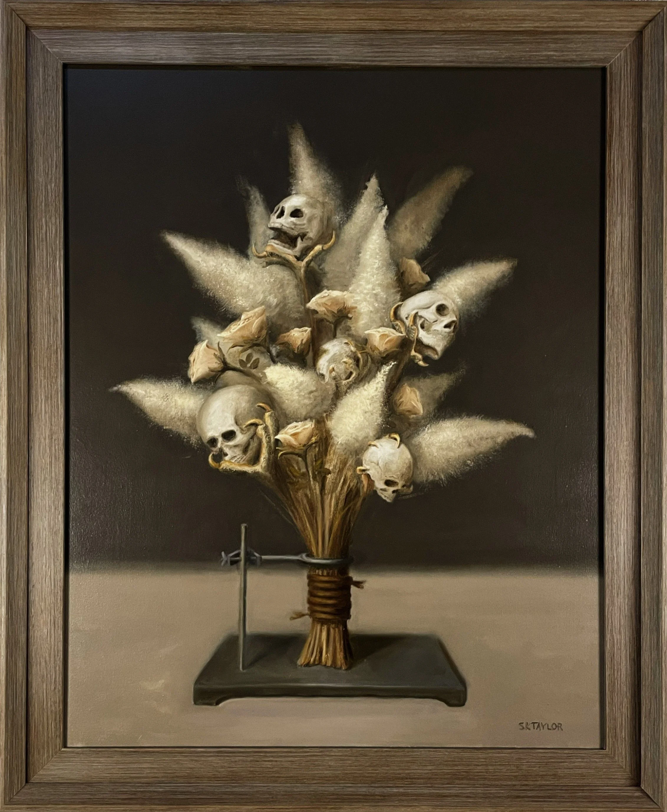 Skull Bouquet | oil on canvas | 28 x 34 (framed) | $1100