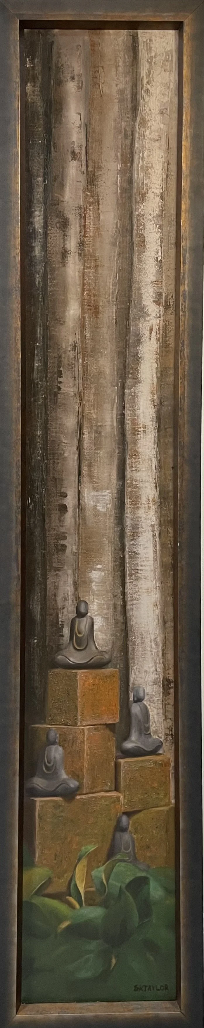 Forest Buddhas (framed).jpg