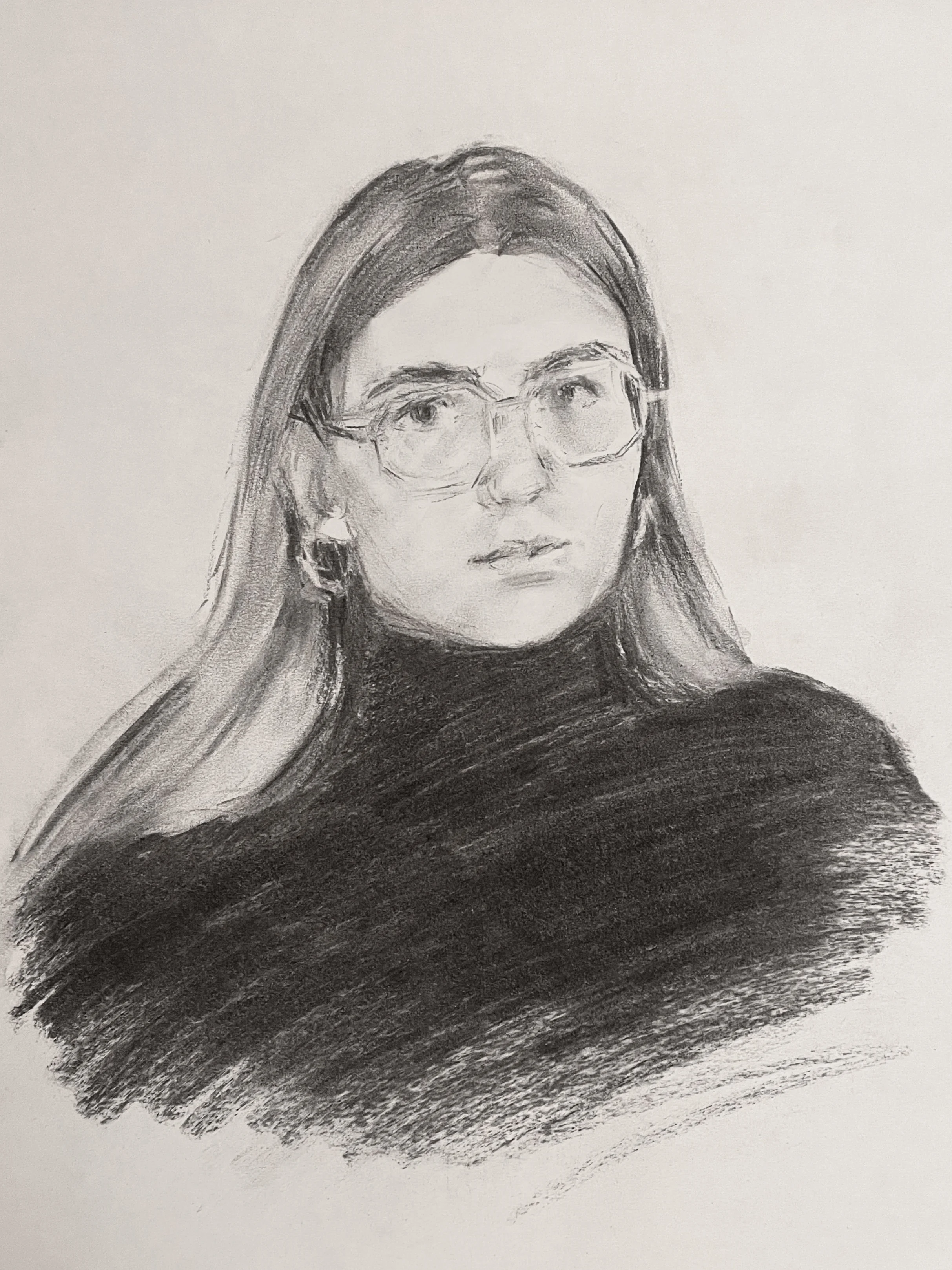 Self portrait sketch, 2025