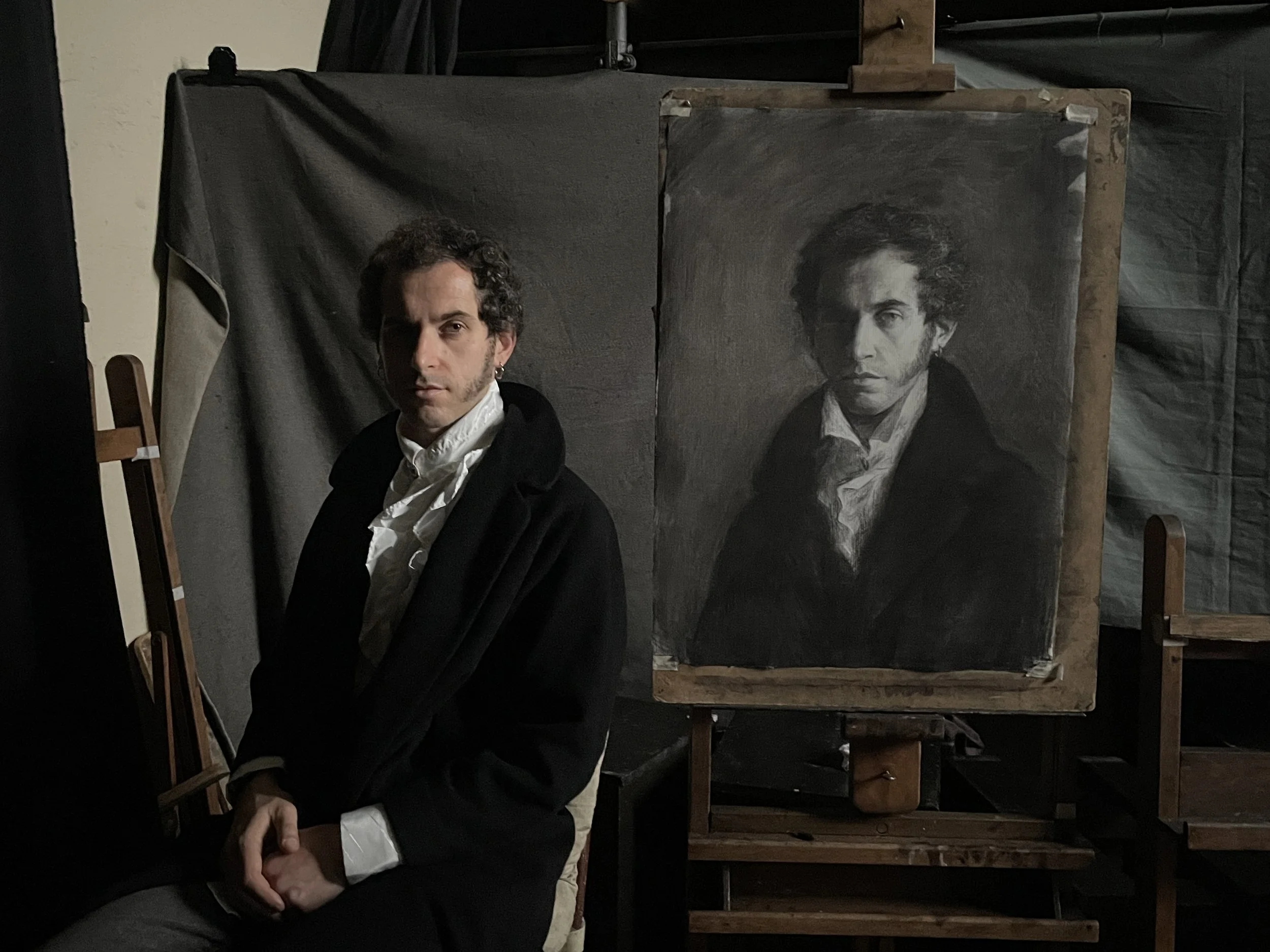 Alessandro, charcoal on paper, 2025