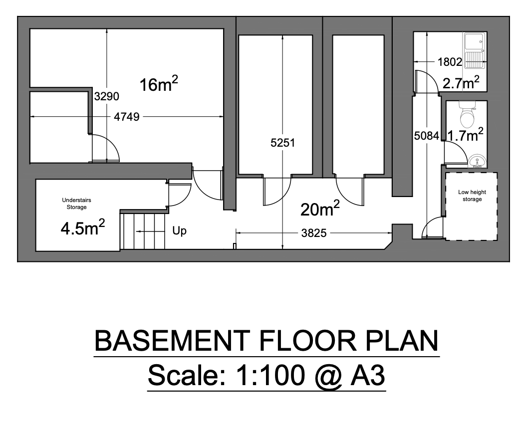 Commercial property floor plan