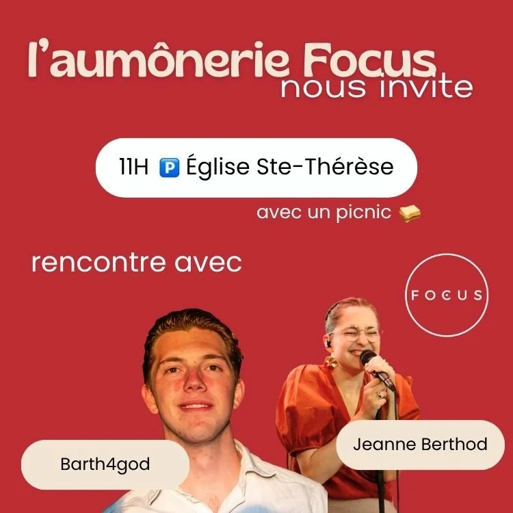 l'aumônerie Focus nous invite !