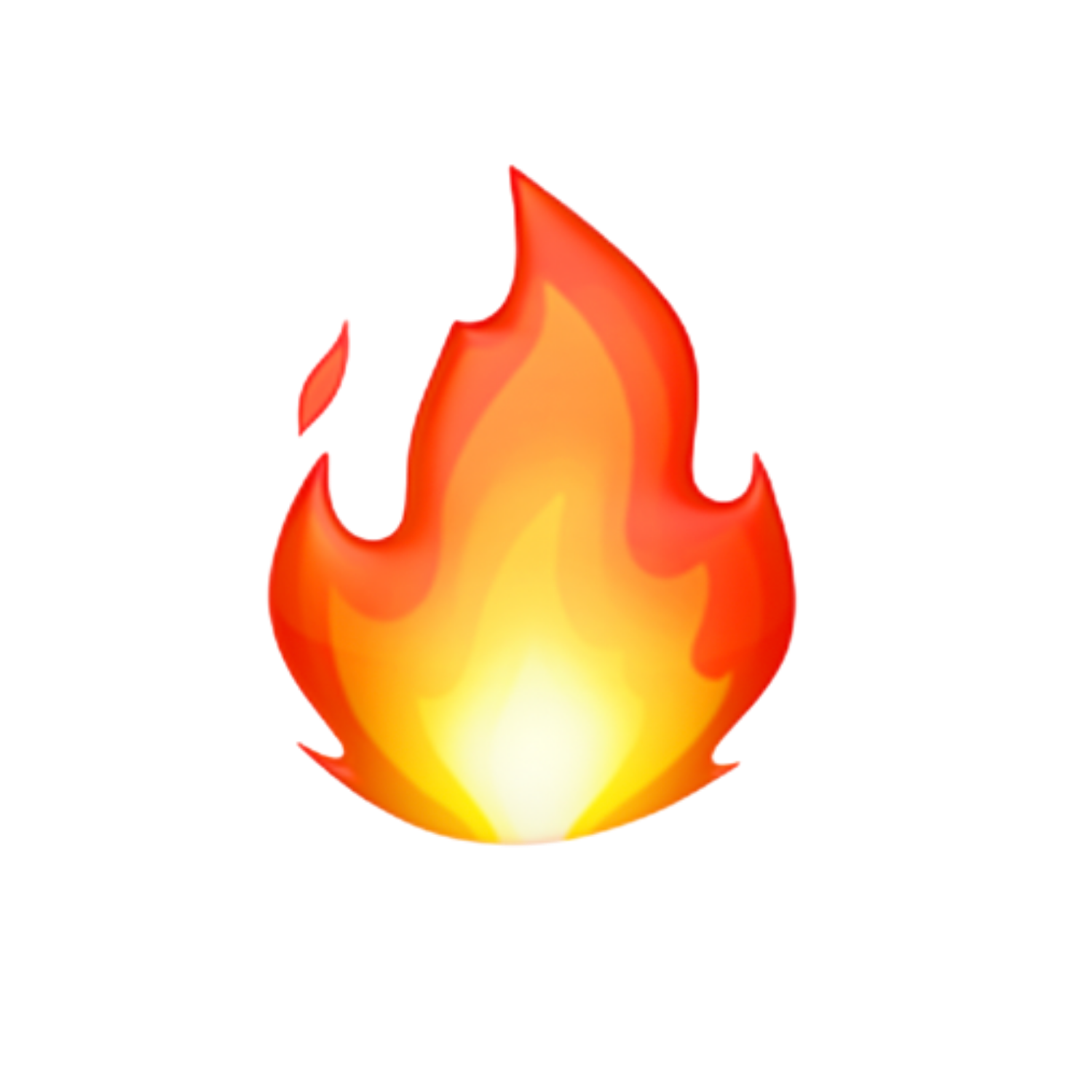 Une illustration d'une flamme de feu avec des couleurs chaudes allant du jaune au rouge et des formes de flammes stylisées.