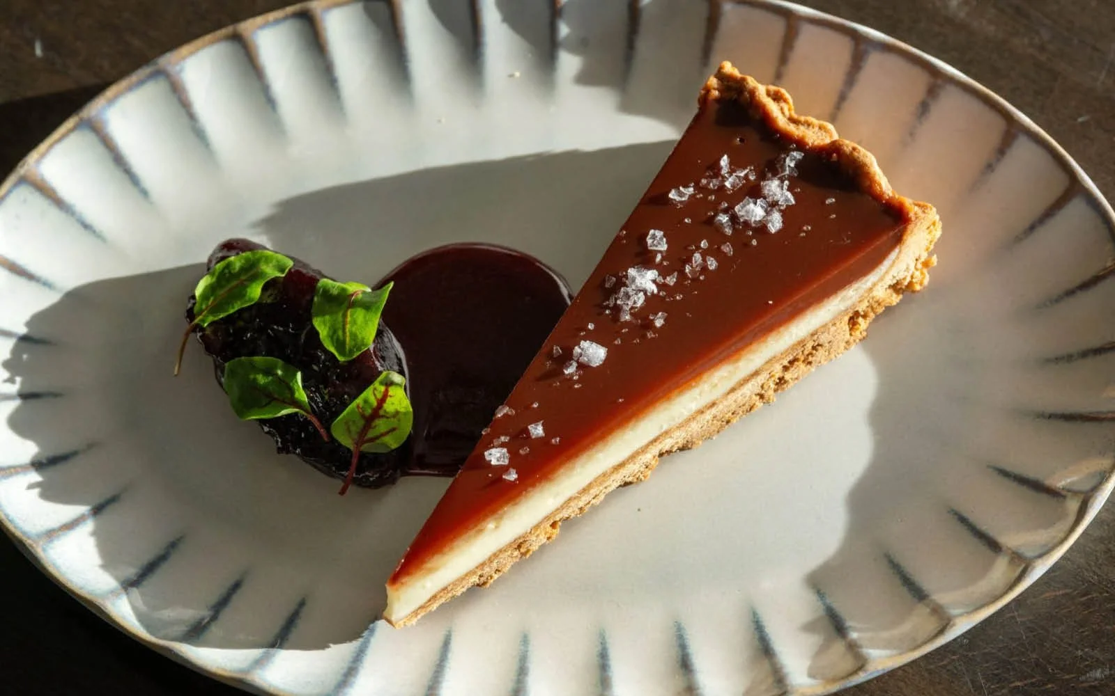  Taleggio Tart, Sour Cherry Gelée, Sour Cherry Compote, Sour Cherry Sauce 