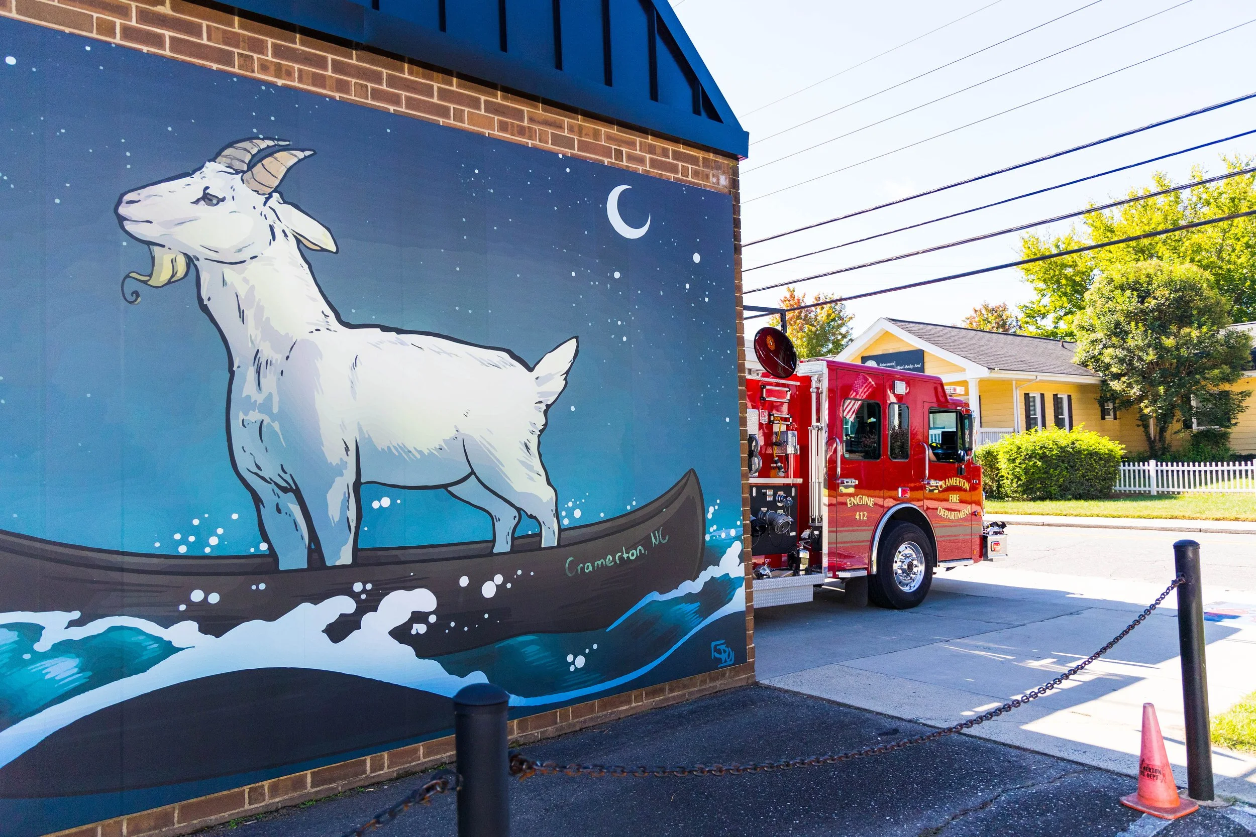 GoatIslandPaintingAndFiretruck.jpg