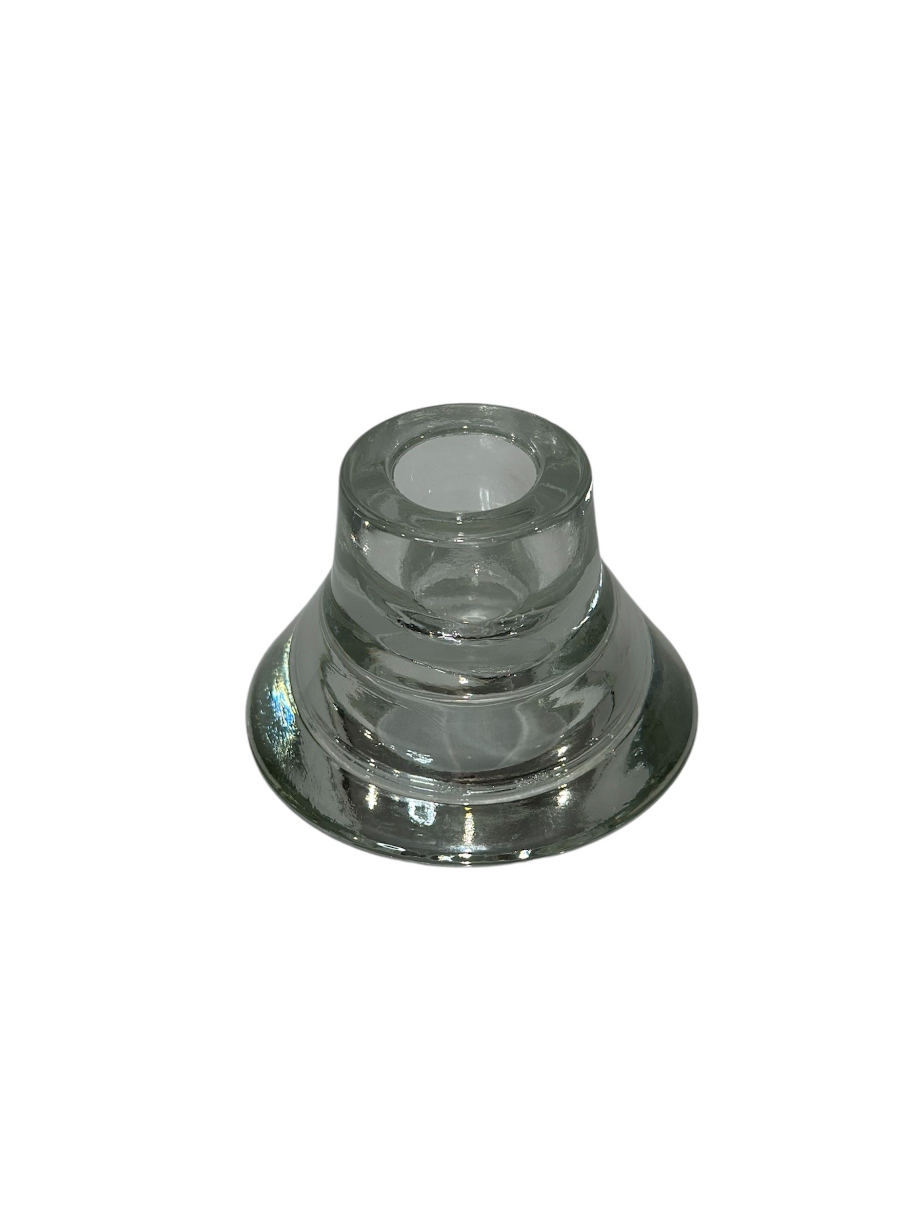Glass Taper Candle Holder Small