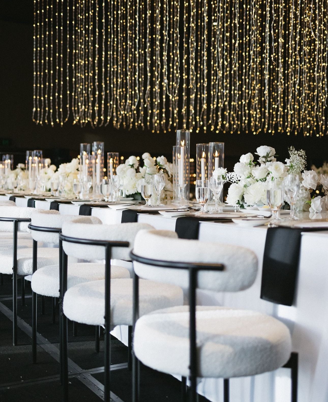 White Boucle Chair
