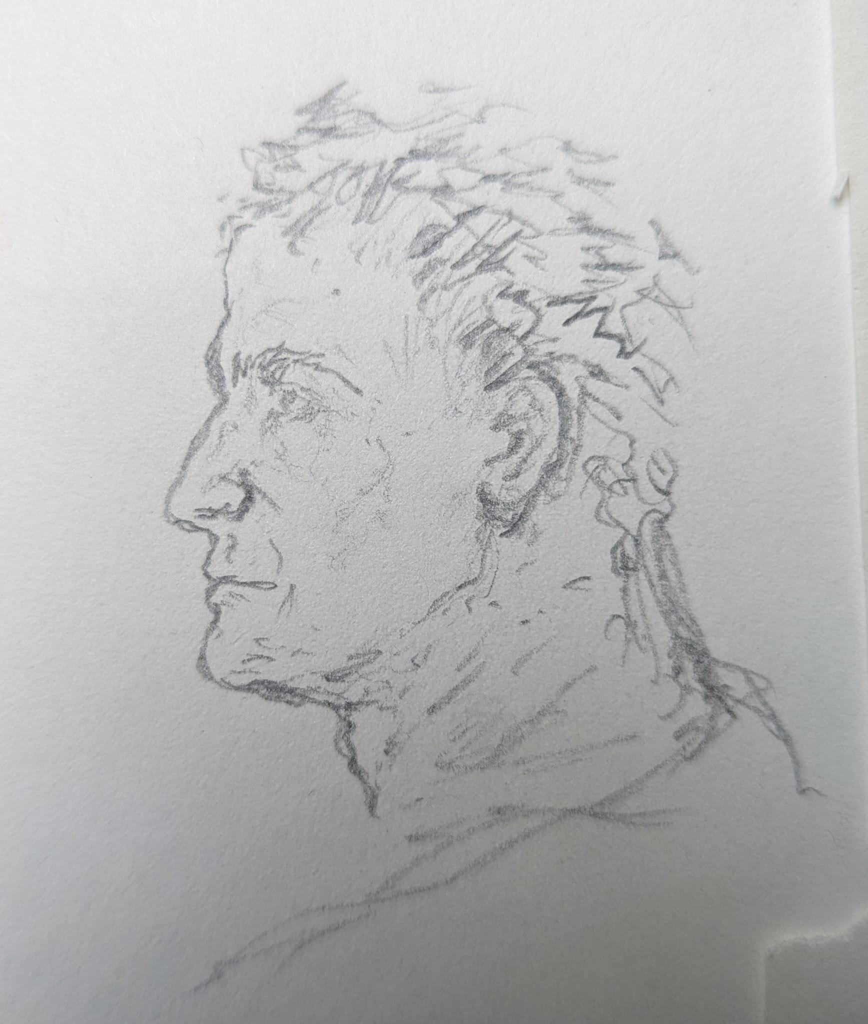 A large part of my creative process is portraiture; I often develop characters from portraits I've drawn.