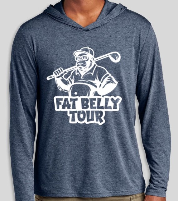 Heathered Navy Hooded Longsleeve