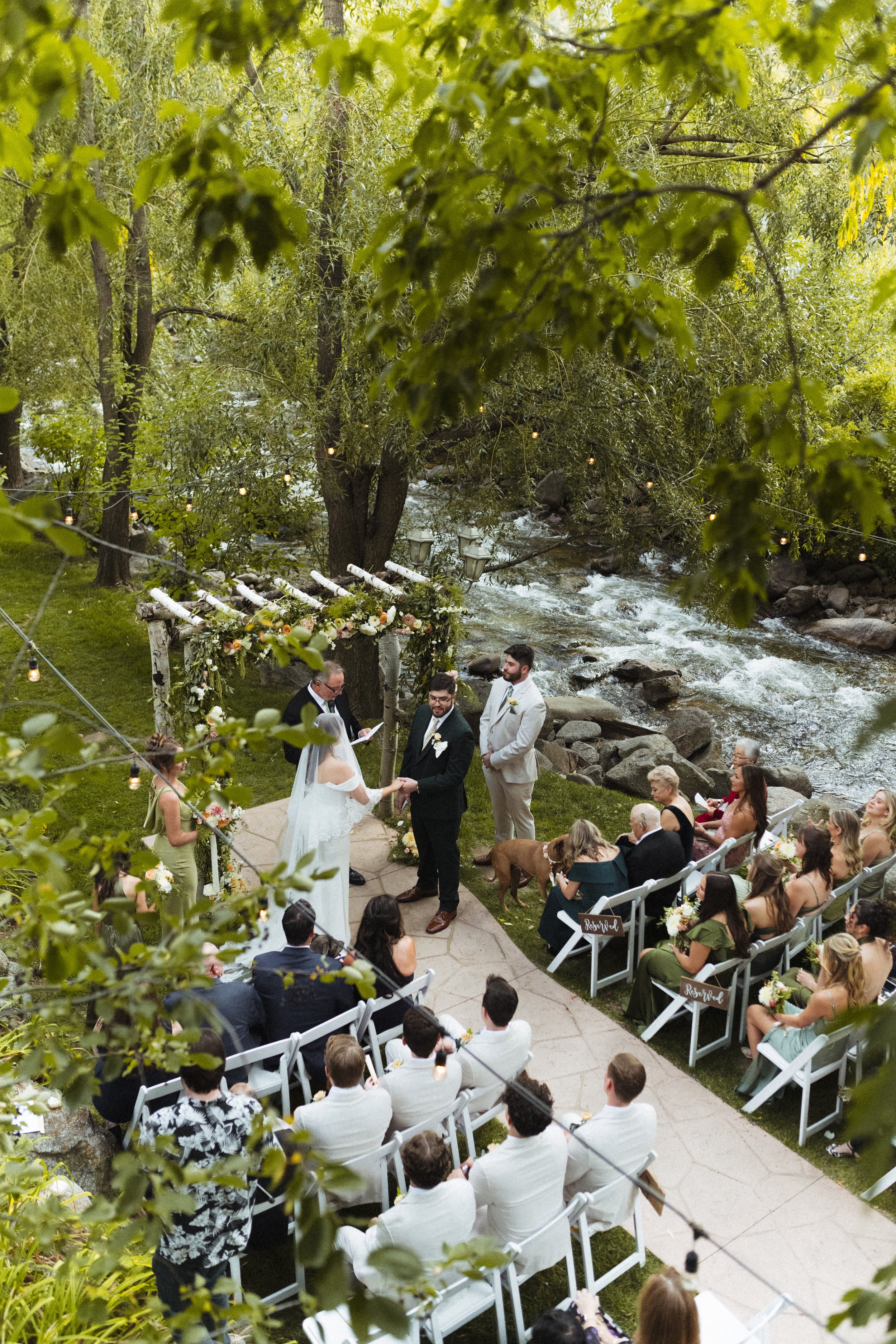 The most beautiful wedding ceremony at Boulder Creek by Wedgewood.
