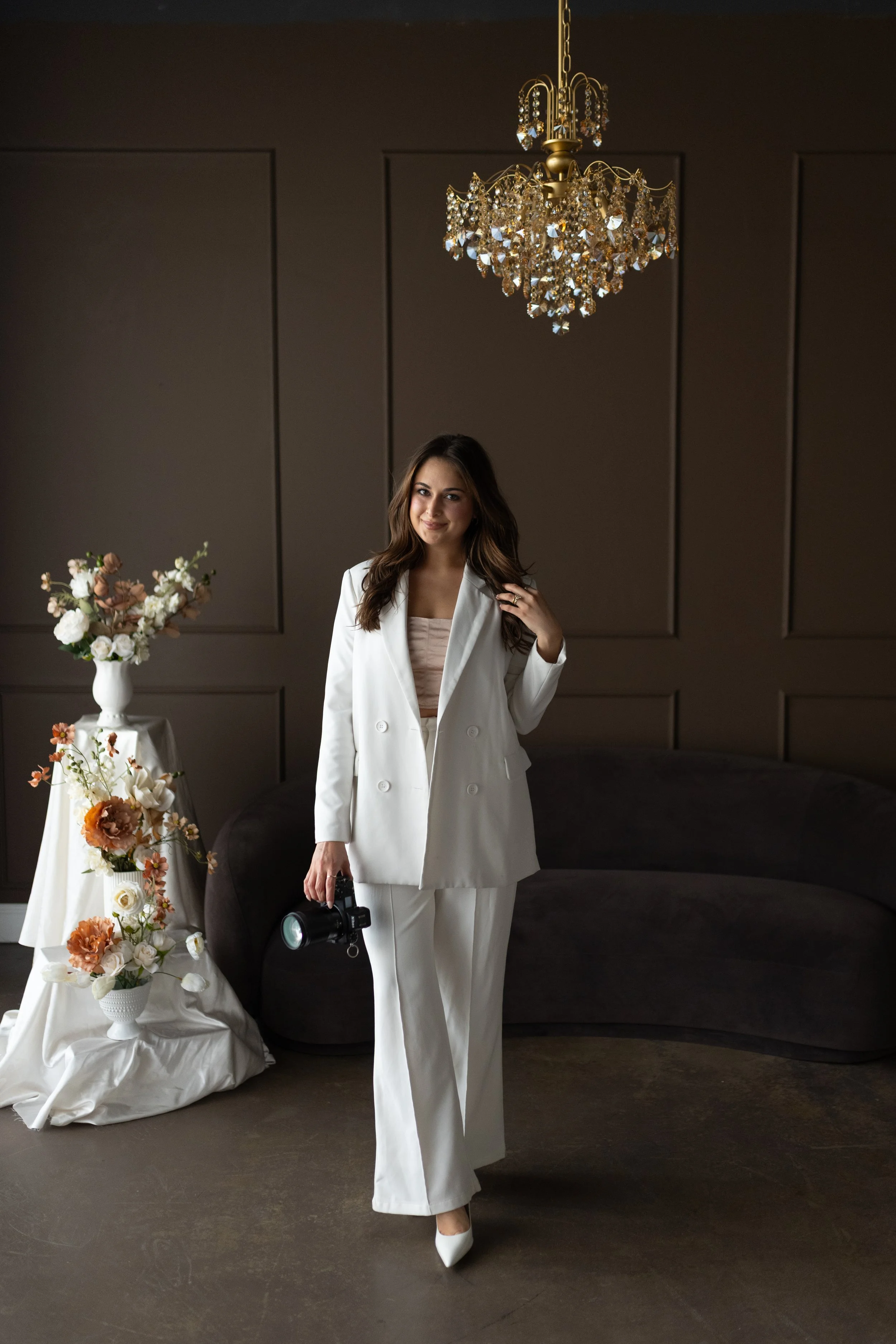 Branding portrait of a female entrepreneur in Denver Colorado with natural light and vibrant tones
Professional branding photo of a woman smiling during a lifestyle business session in Colorado
Timeless and vibrant branding portrait of a business own