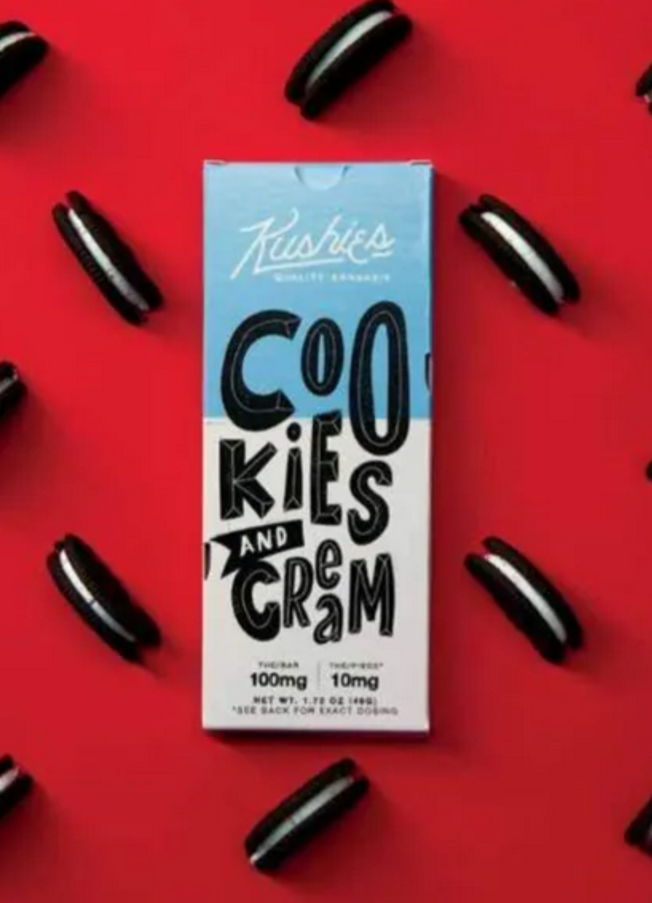 Kushies’ Cookies and Cream Δ9 Chocolate Bar