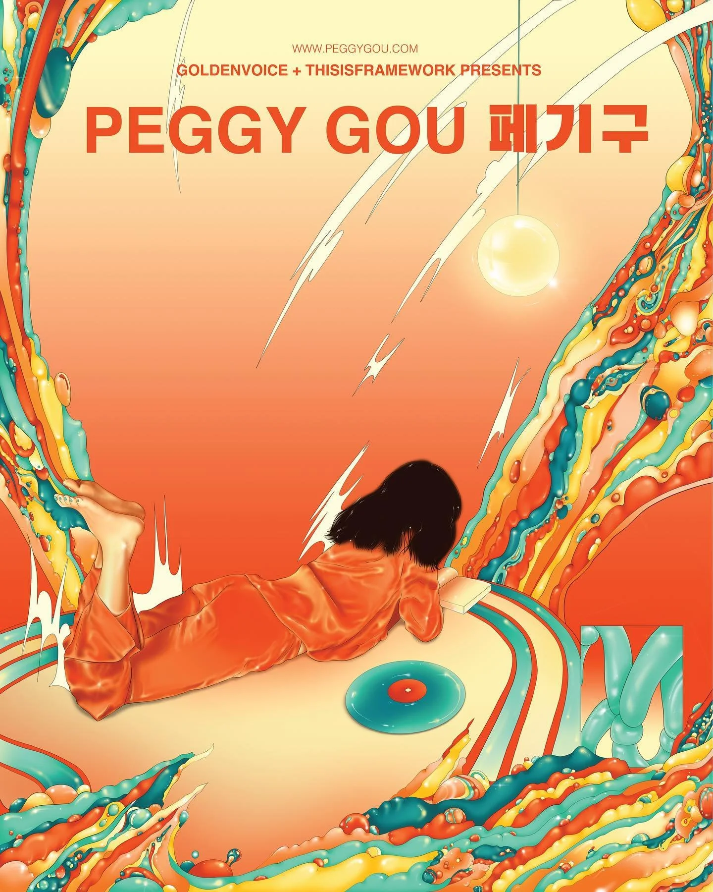 Starry, starry Gou for @peggygou_ 

Peggy Gou&rsquo;s USA poster tour🇺🇸
@goldenvoice and @thisisframework presented

Special thanks @primo.adrian 
#peggygou