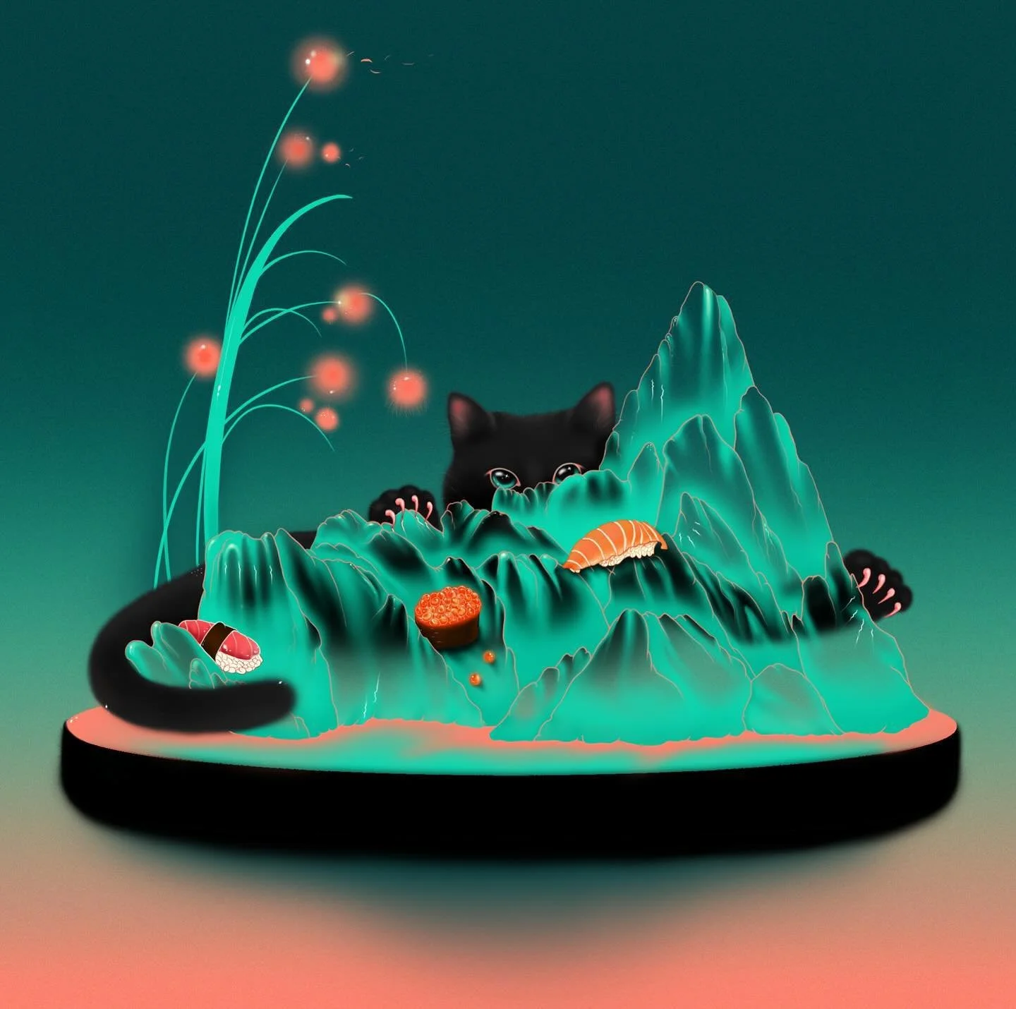 suiseki playground love🐈&zwj;⬛.