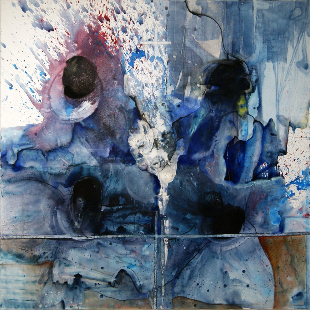 Image splitters 01, 200cm x 200cm, acrylic on linen, Year 2014