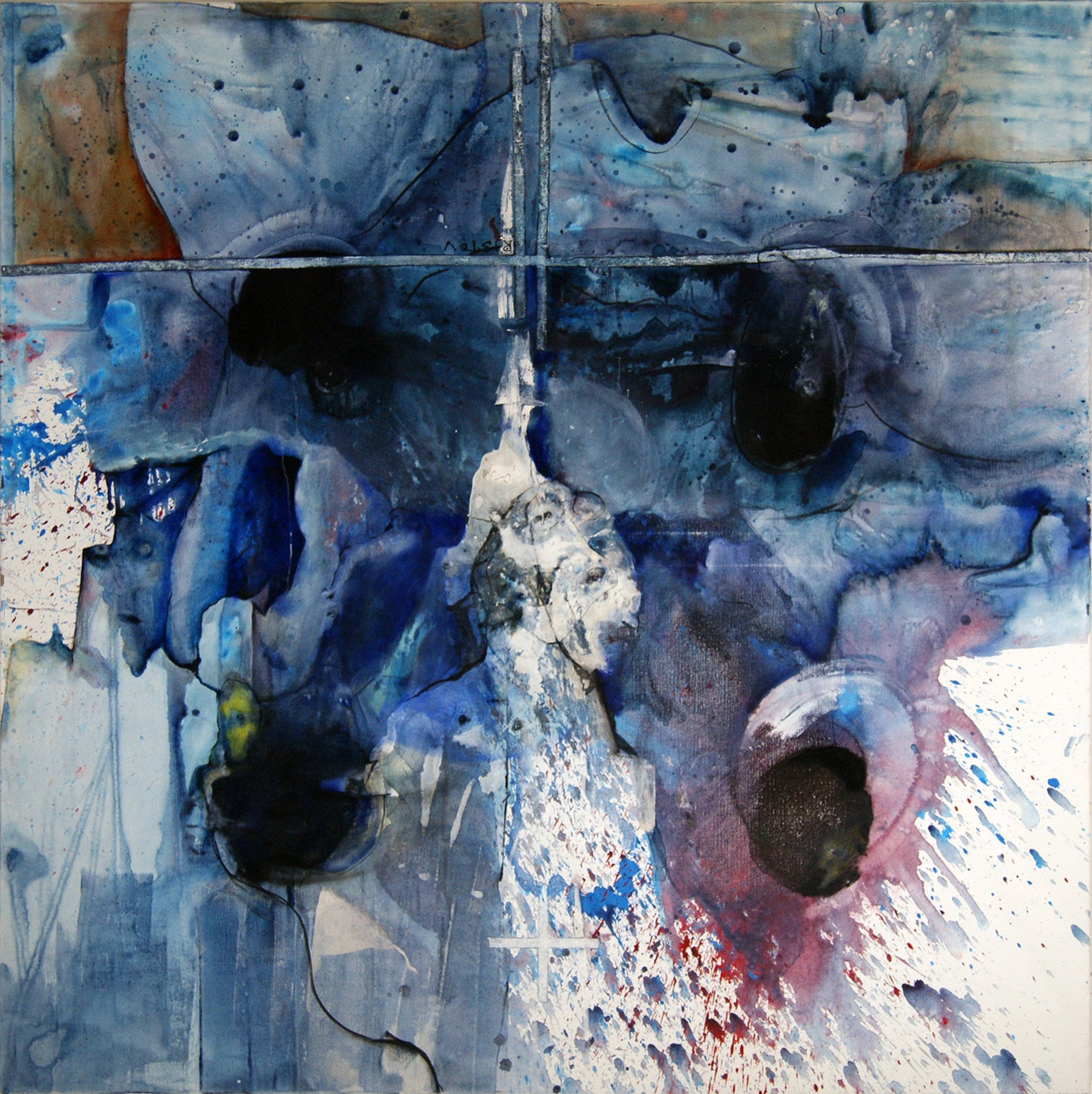 Image splitters 02, 200cm x 200cm, acrylic on linen, Year 2014