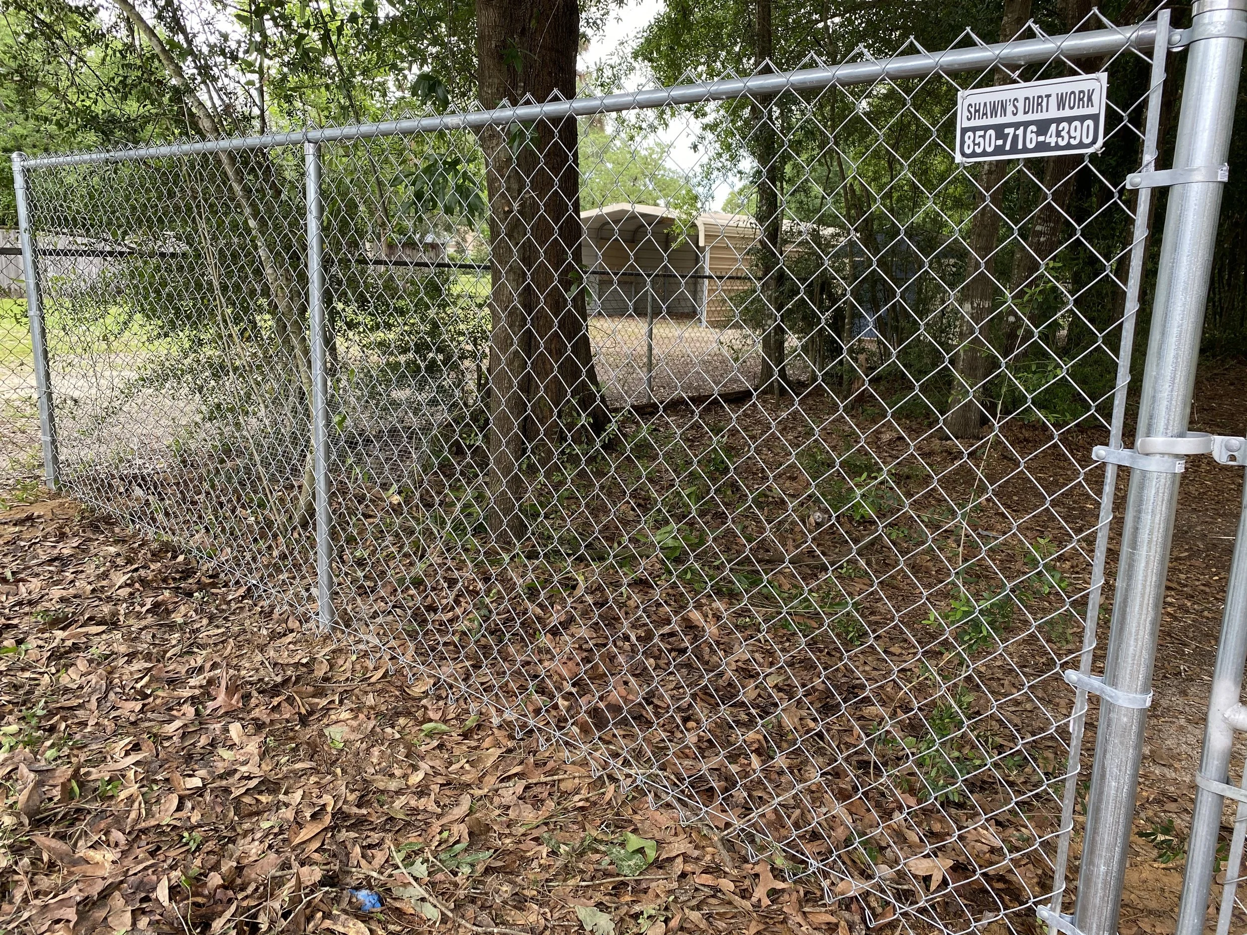 Durable chain link fence installed in Crestview FL for home or commercial security