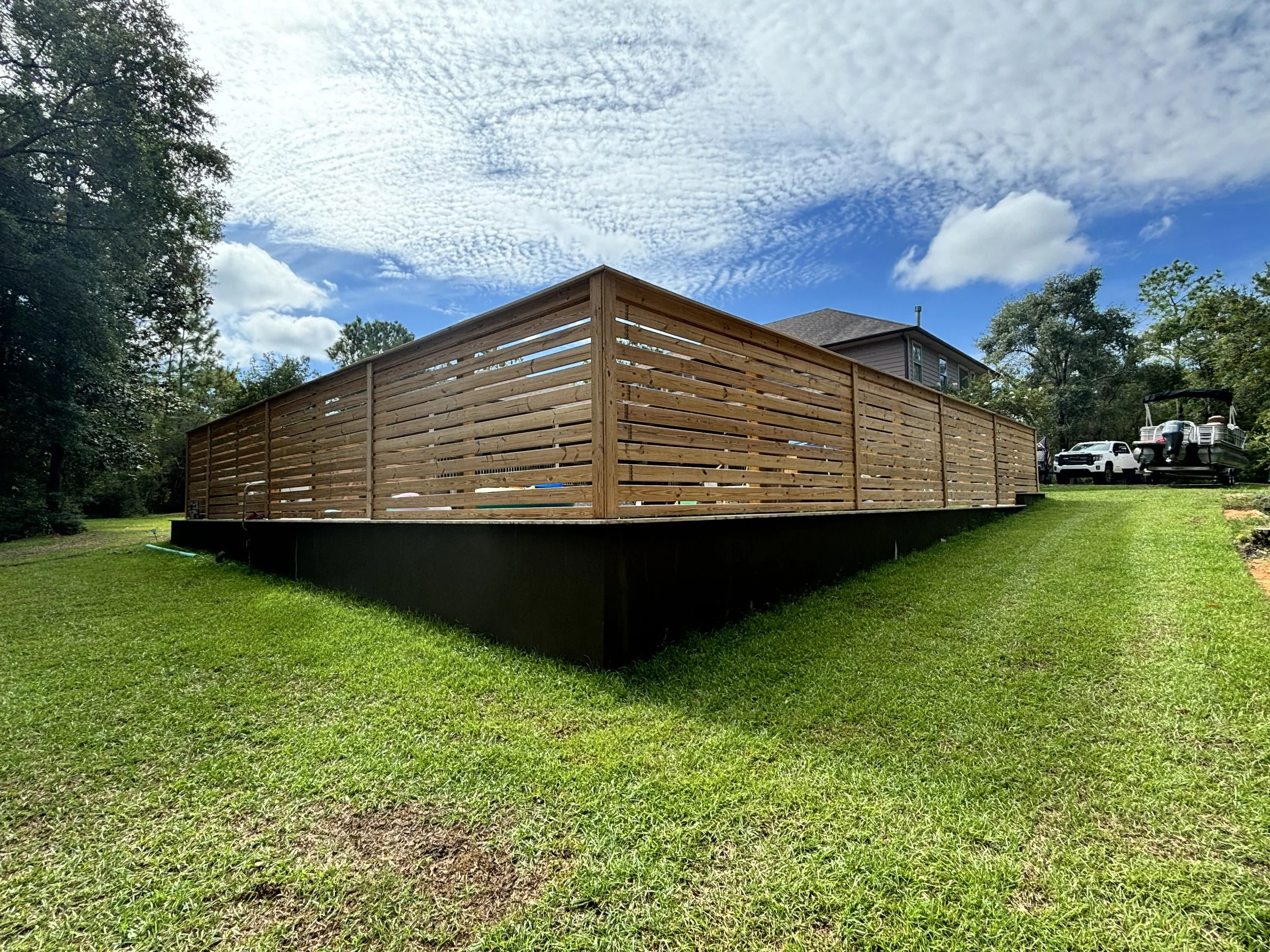 Custom specialty fence in Crestview FL tailored for unique style and design