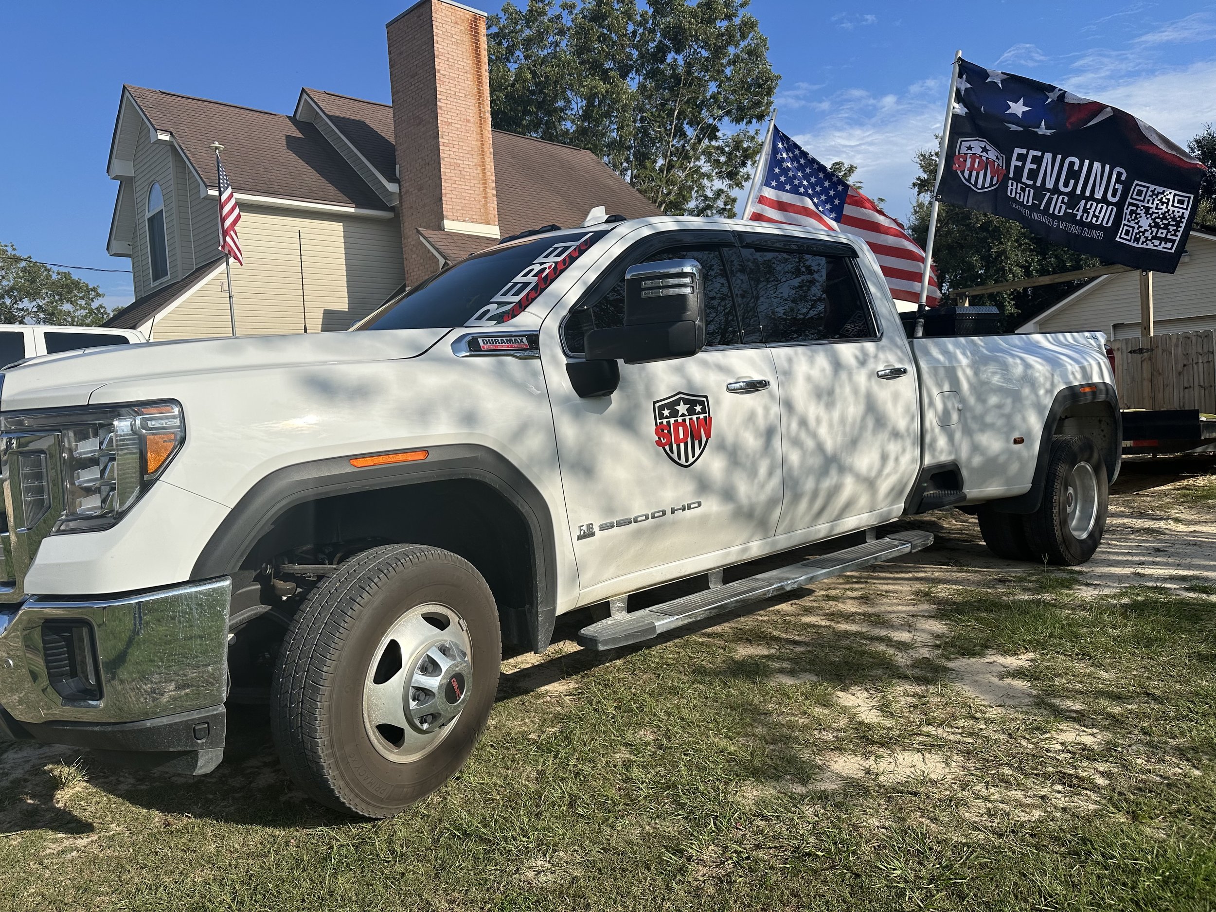 Shawn’s Dirt Work and Fencing company truck in Crestview FL
