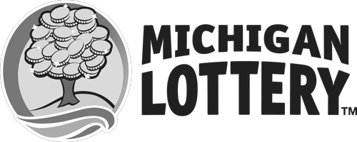 Michigan Lottery logo with a tree made of lottery tickets and the text 'Michigan Lottery'.