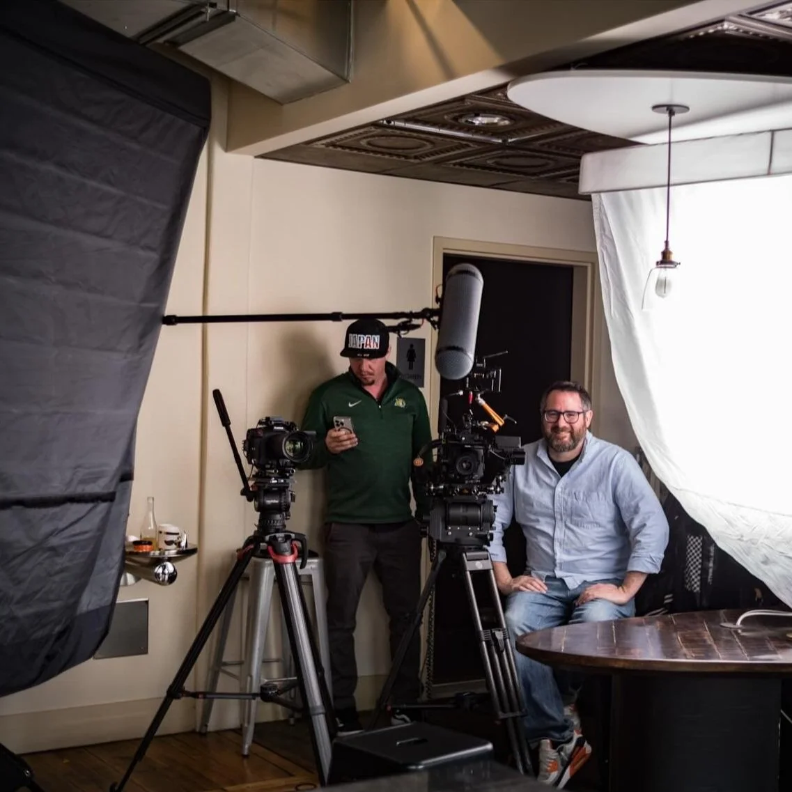 Adam on set. Photo credit @https://www.stephendavidsmith.com/