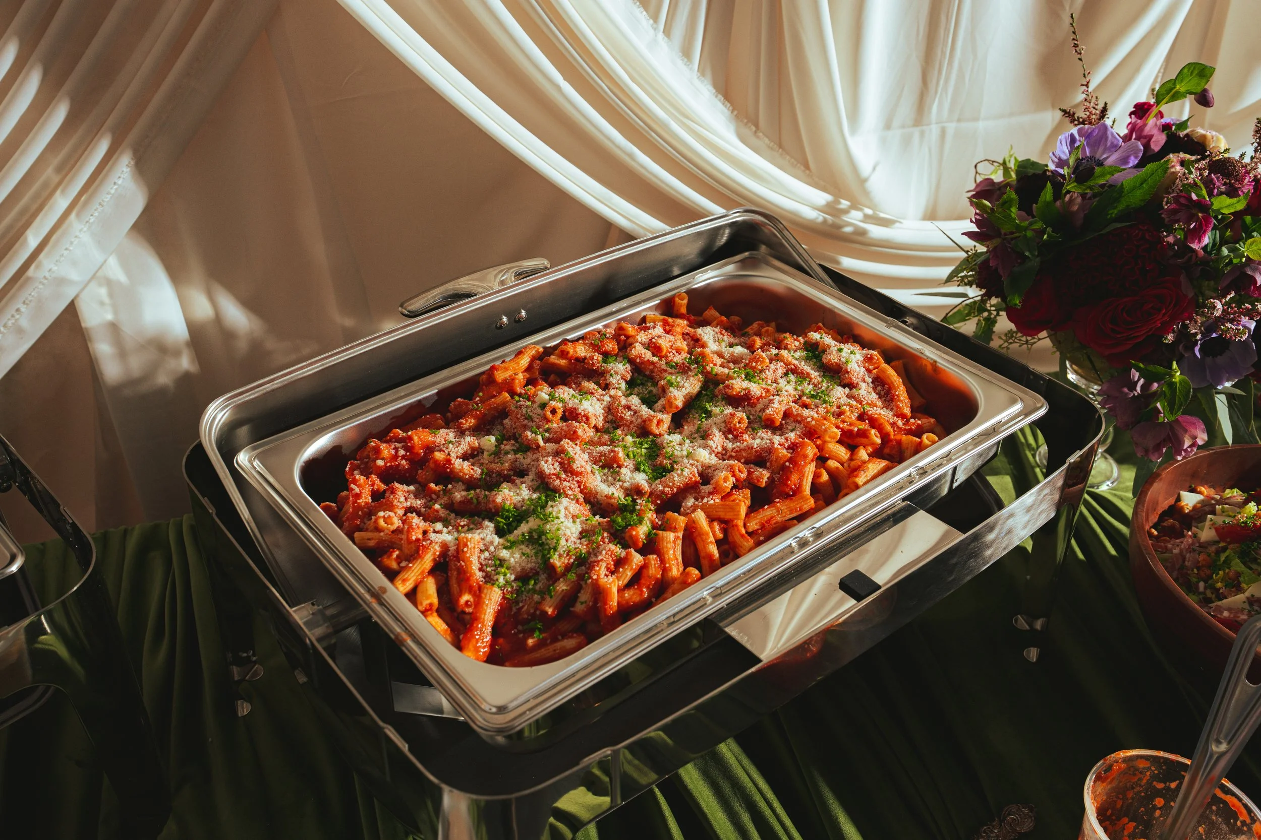 Housemade Italian pasta from Elisabetta catering