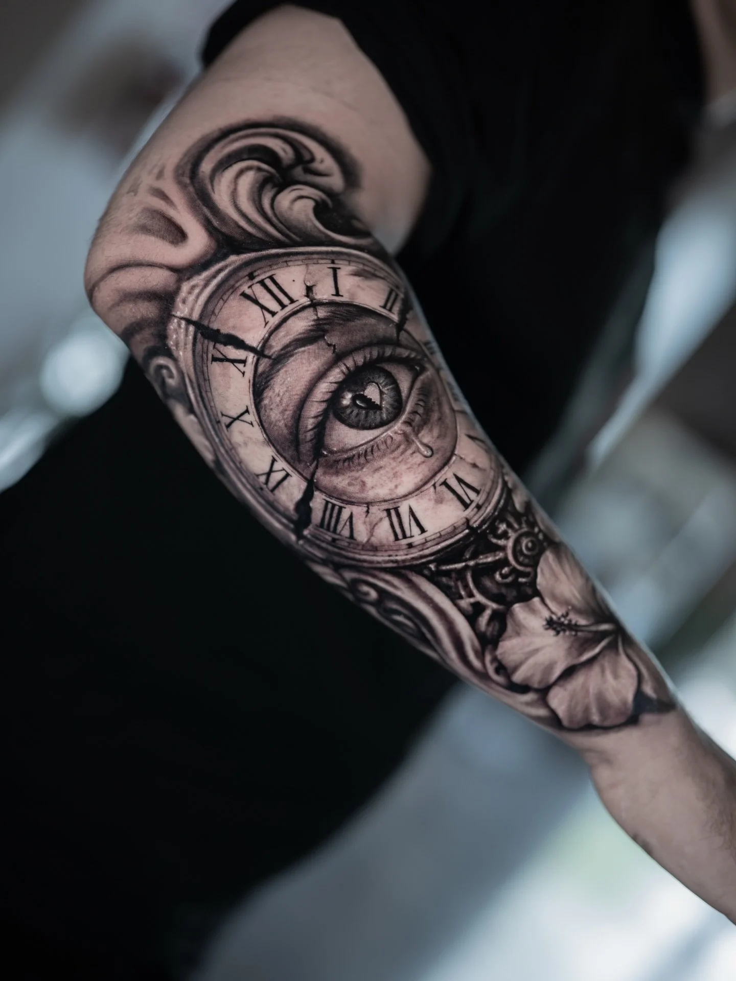 Black &amp; Grey category ⚜️

Textures, shadows, history, faith, chaos.. all layered into skin!

Got an idea for your next black &amp; grey tattoo? Dm us now ✨

#blackandgreytattoo #tattooartist #tattoorealistic #tattooresults #fayettevilletattooarti