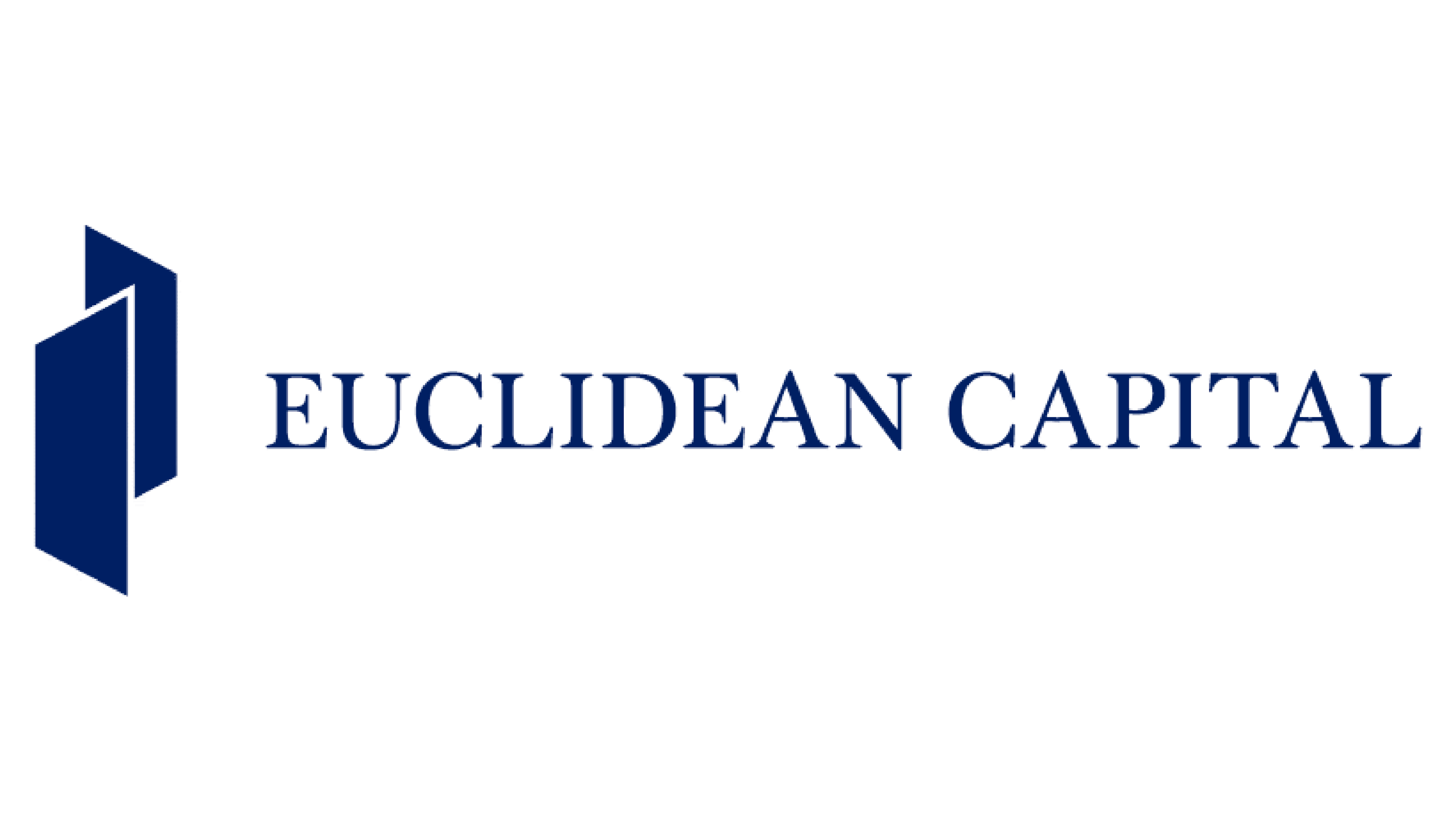 Euclidean Capital logo with stylized blue building and navy blue text