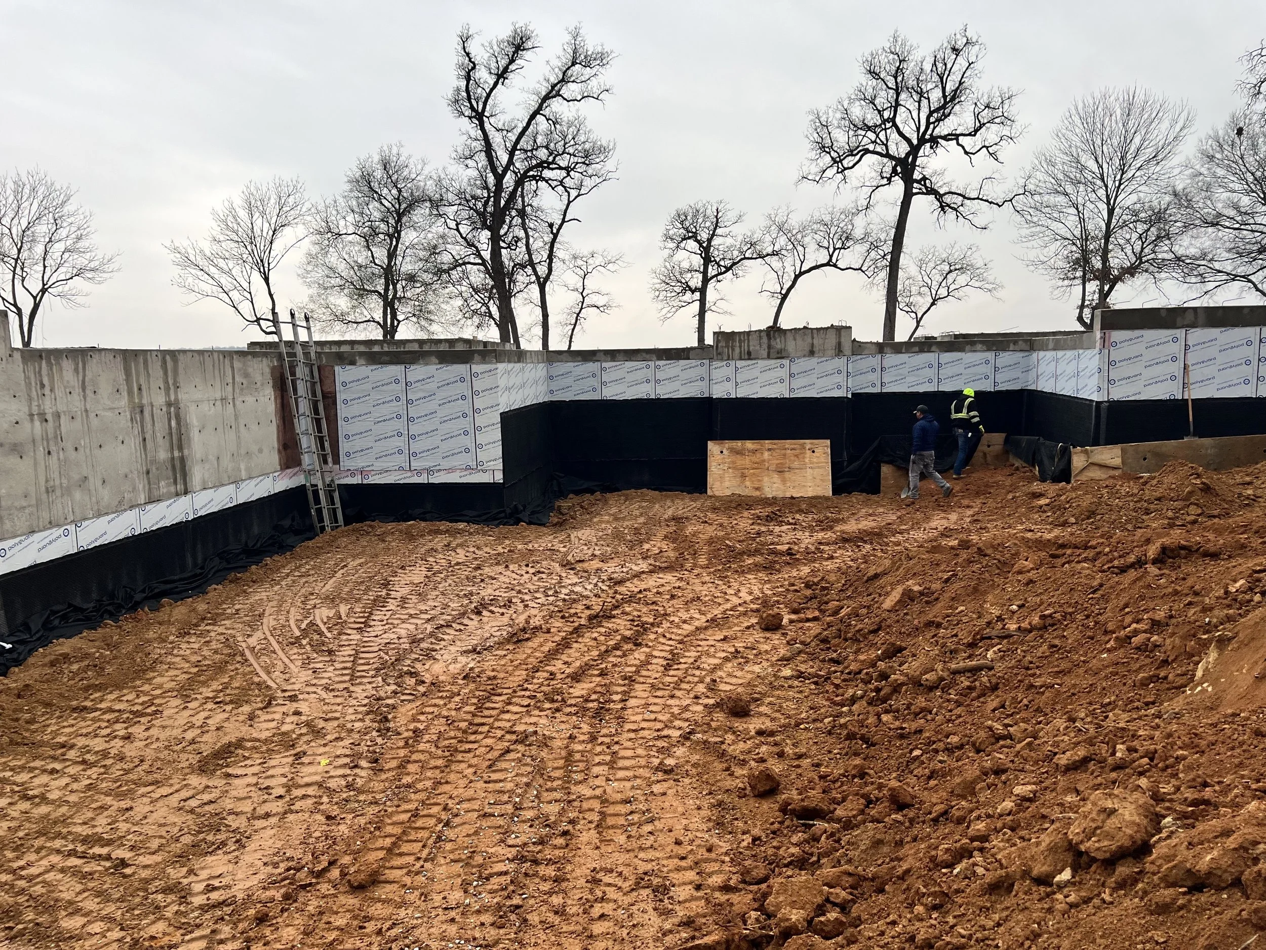 Basement Waterproofing and Drainage Install