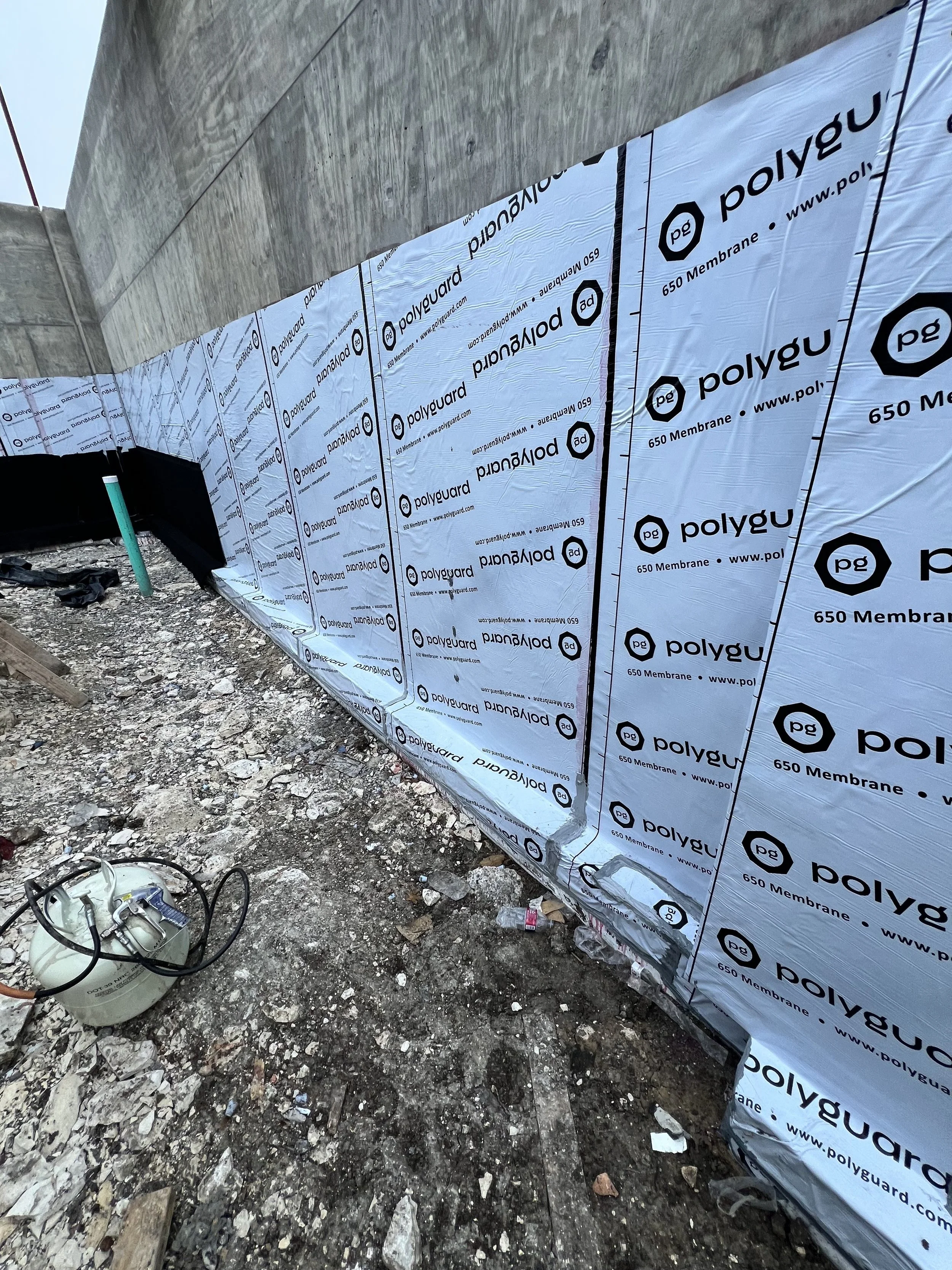 Sheet Applied Waterproofing