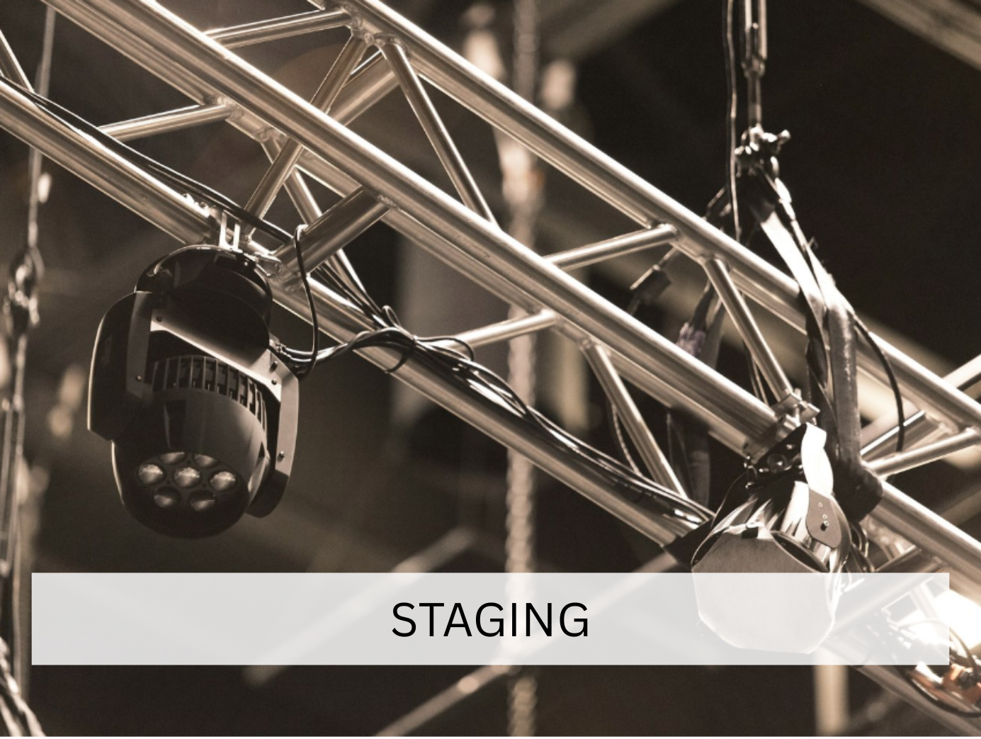 A sturdy, portable stage staircase, likely for use in event setups or performances, allowing easy access to elevated platforms. The design is practical and built for function.