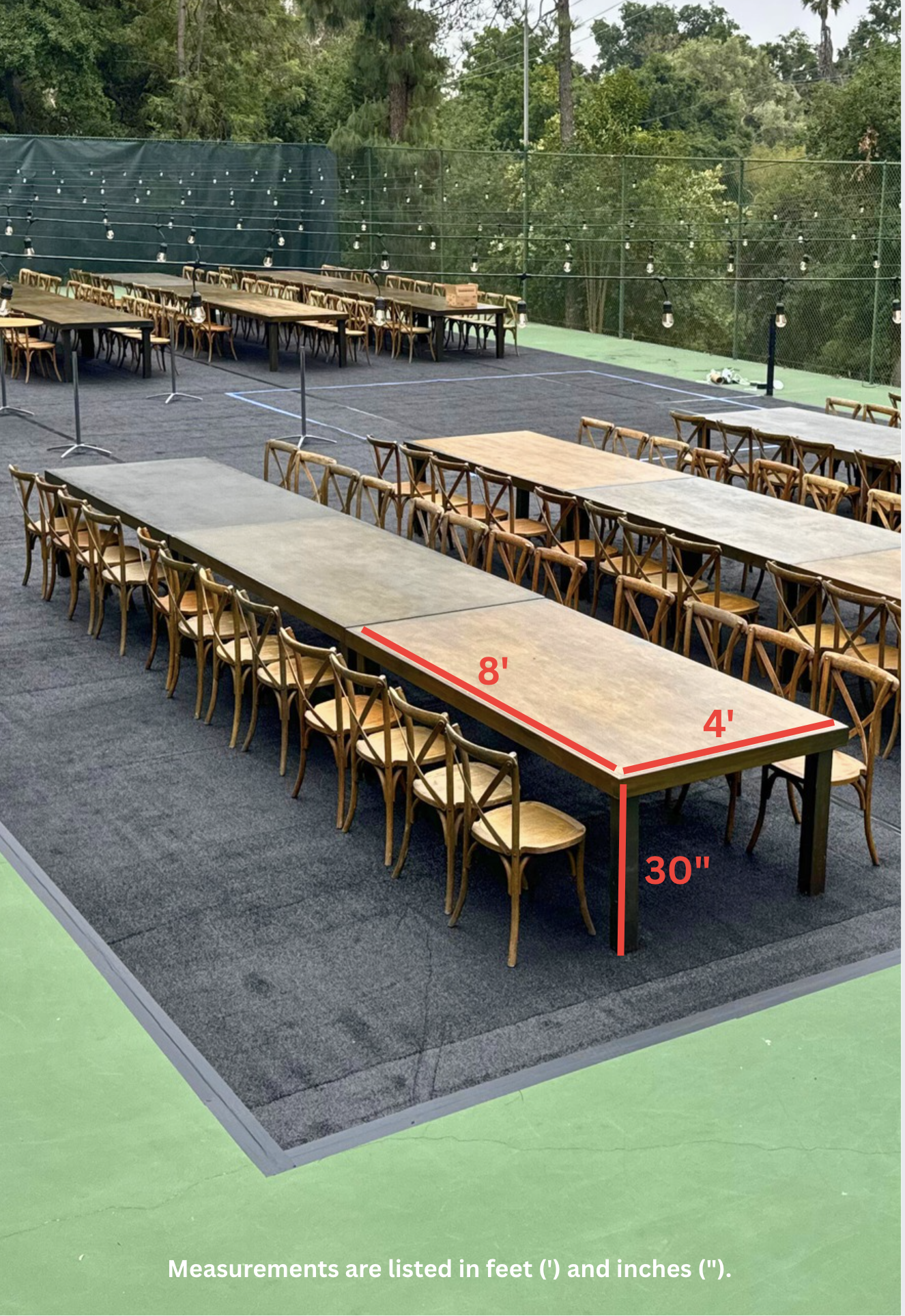 4' x 8' AMERICAN FARMHOUSE TABLE