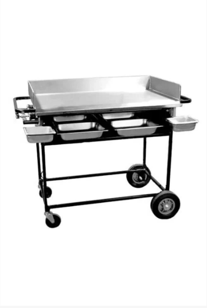 20" x 36" FLAT GRIDDLE W/CART (PROPANE)