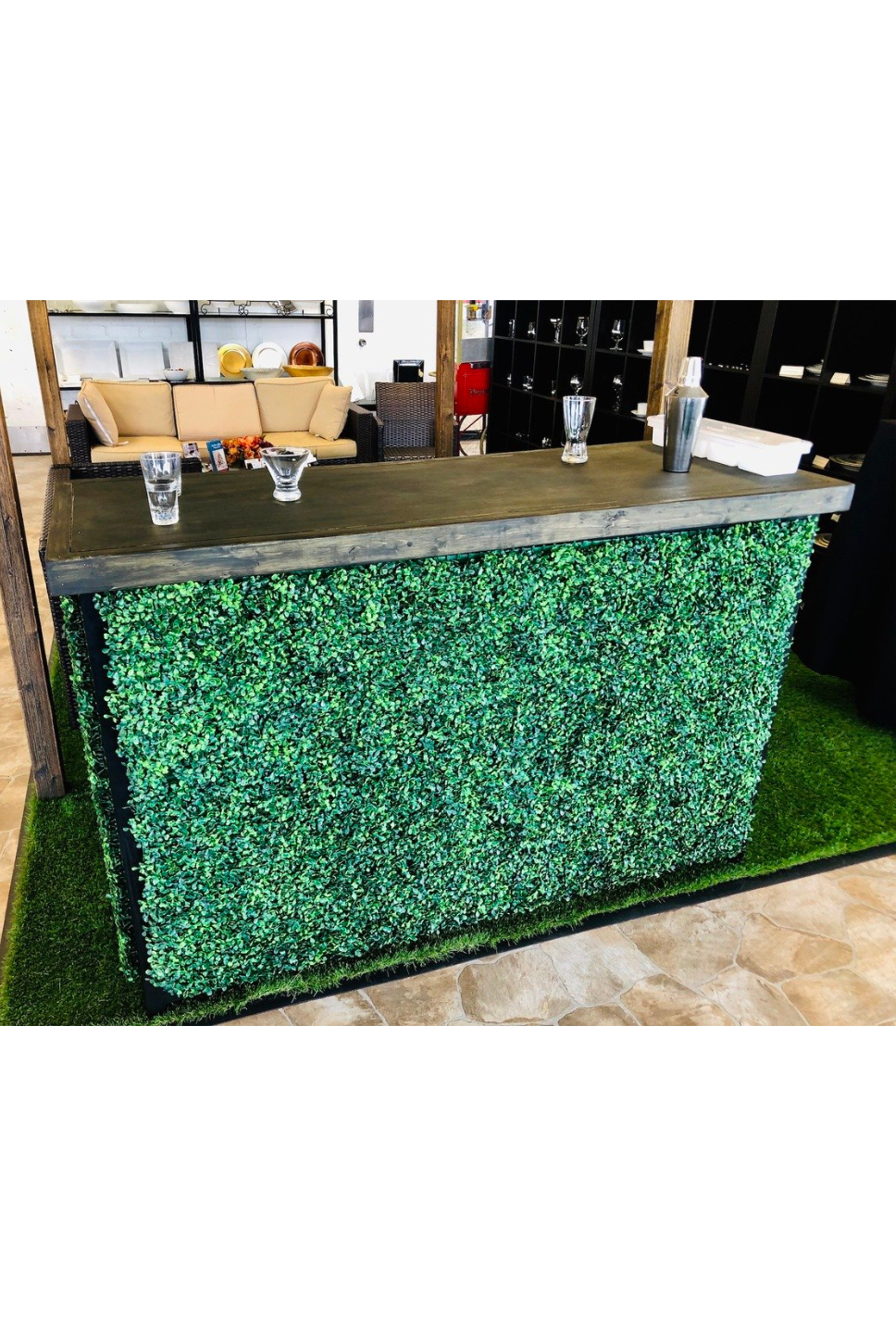 'NEW ITEM'  5 1/2' BOXWOOD HEDGE GARDEN BAR