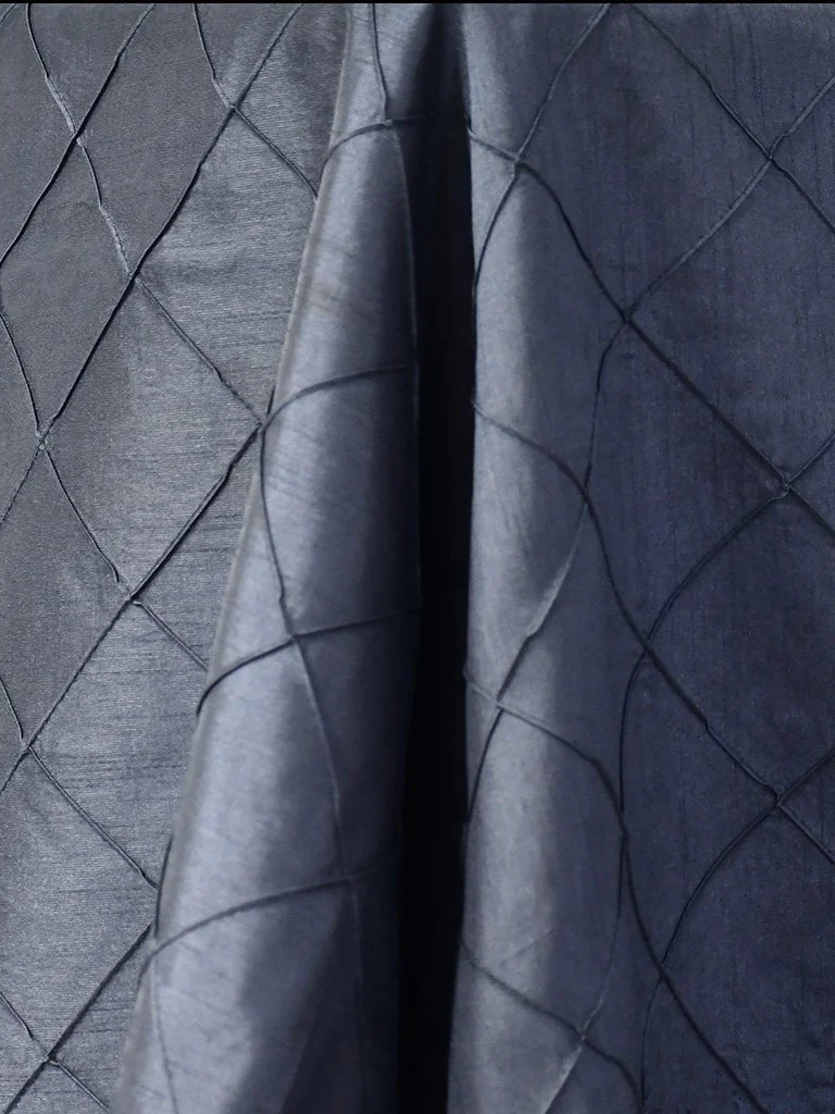 Pintuck Slate Blue