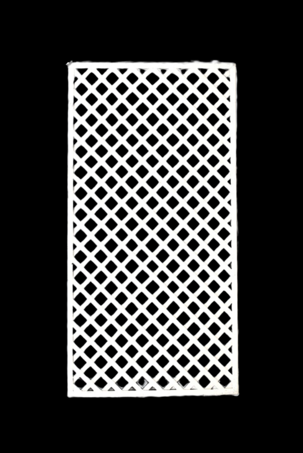 WHITE 4' x 8' WOOD LATTICE PANEL