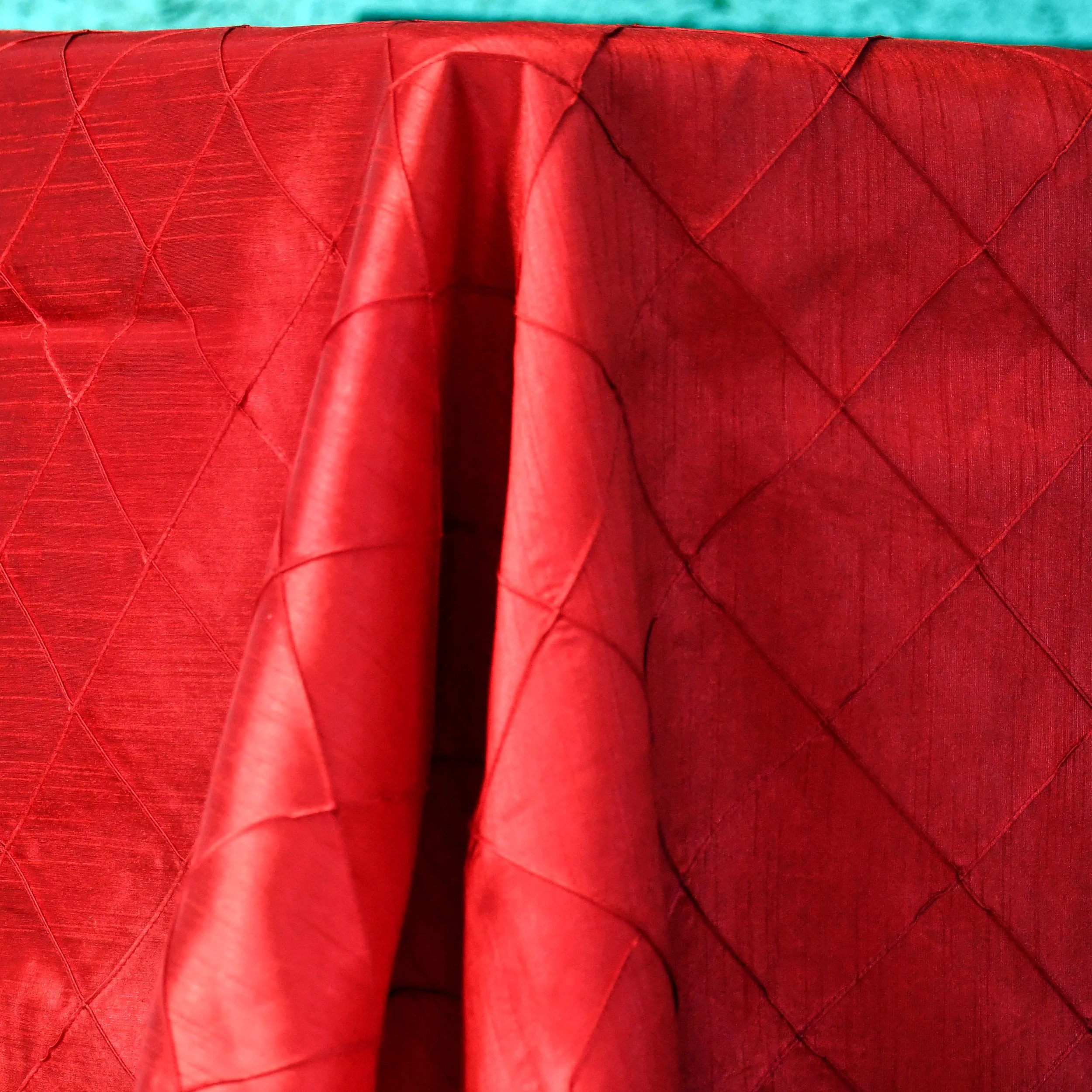Pintuck China Red