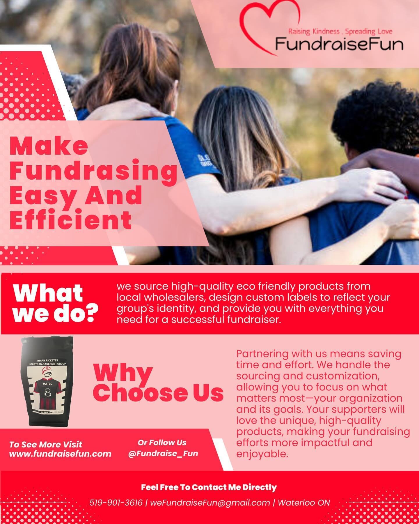 Lets make your next fundraiser a success! 🤩

🌟 Follow us @Fundraise_Fun for updates and special offers!
📧 Contact: weFundraiseFun@gmail.com
🌐 Website: wefundraisefun.com 

 #fundraising #fundraiser #fundraise #fundraisefun