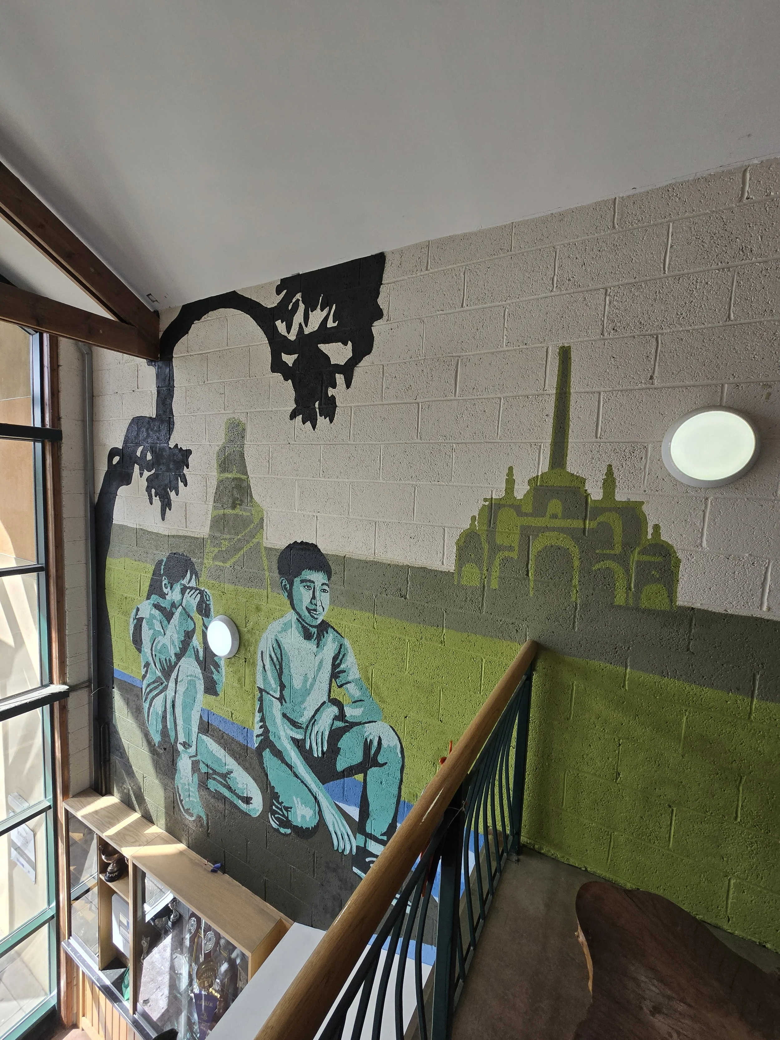 Salmon of Knowledge Mural Confey College Leixlip