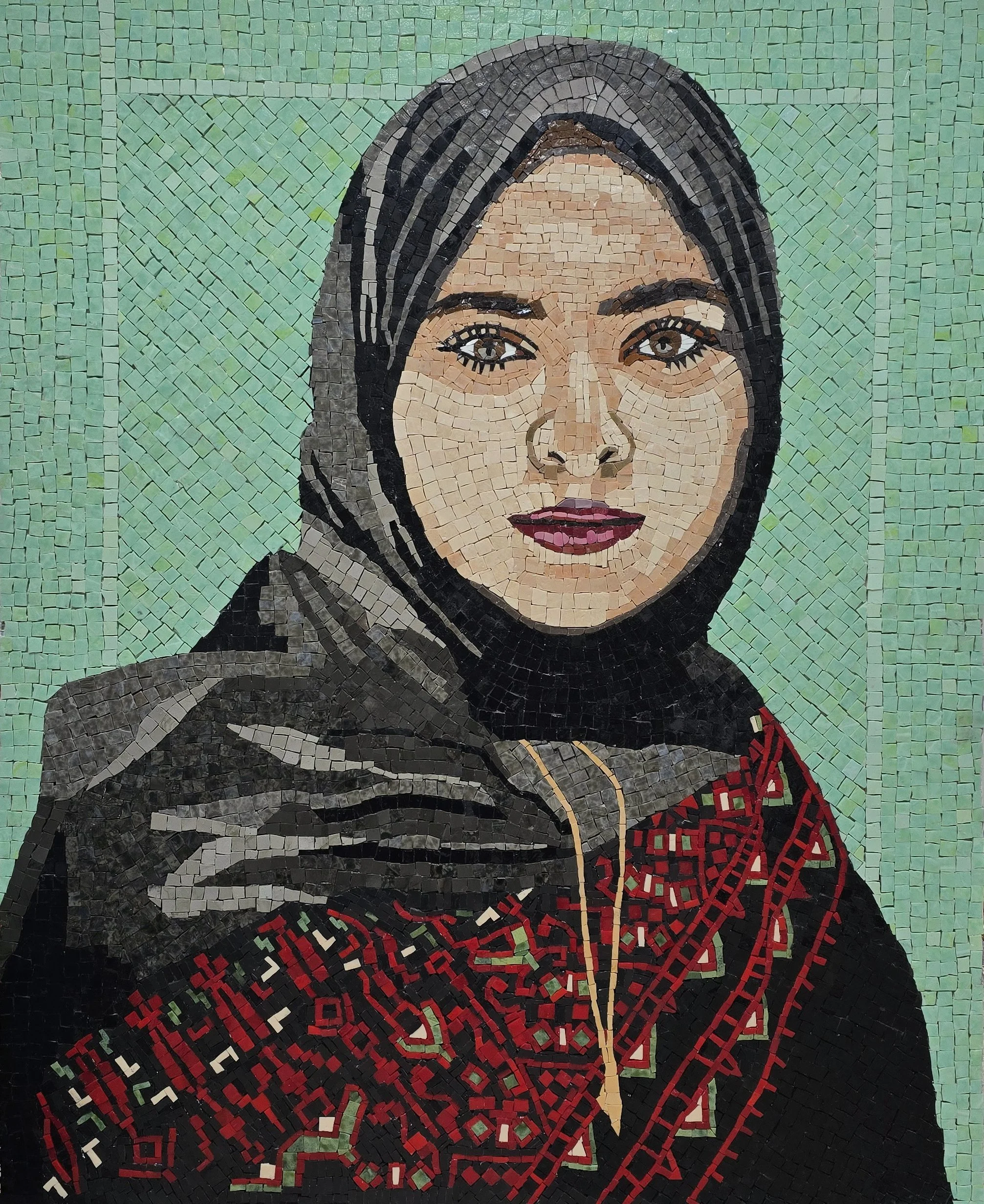 "Go Home" Mosaic Portrait