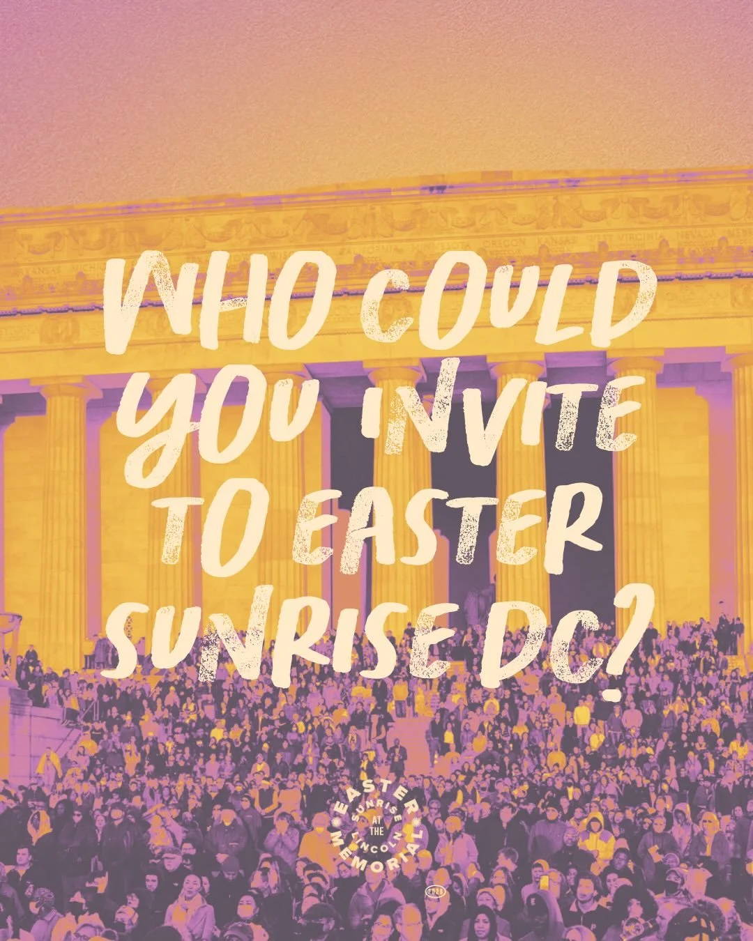Who is the first person that comes to mind when you think of someone that might need a little hope right now? Invite that person to join you on Easter!

Sometimes all a person needs is an invitation.
We&rsquo;ll see you Sunday.

April 5 | 6AM
📍 Linc