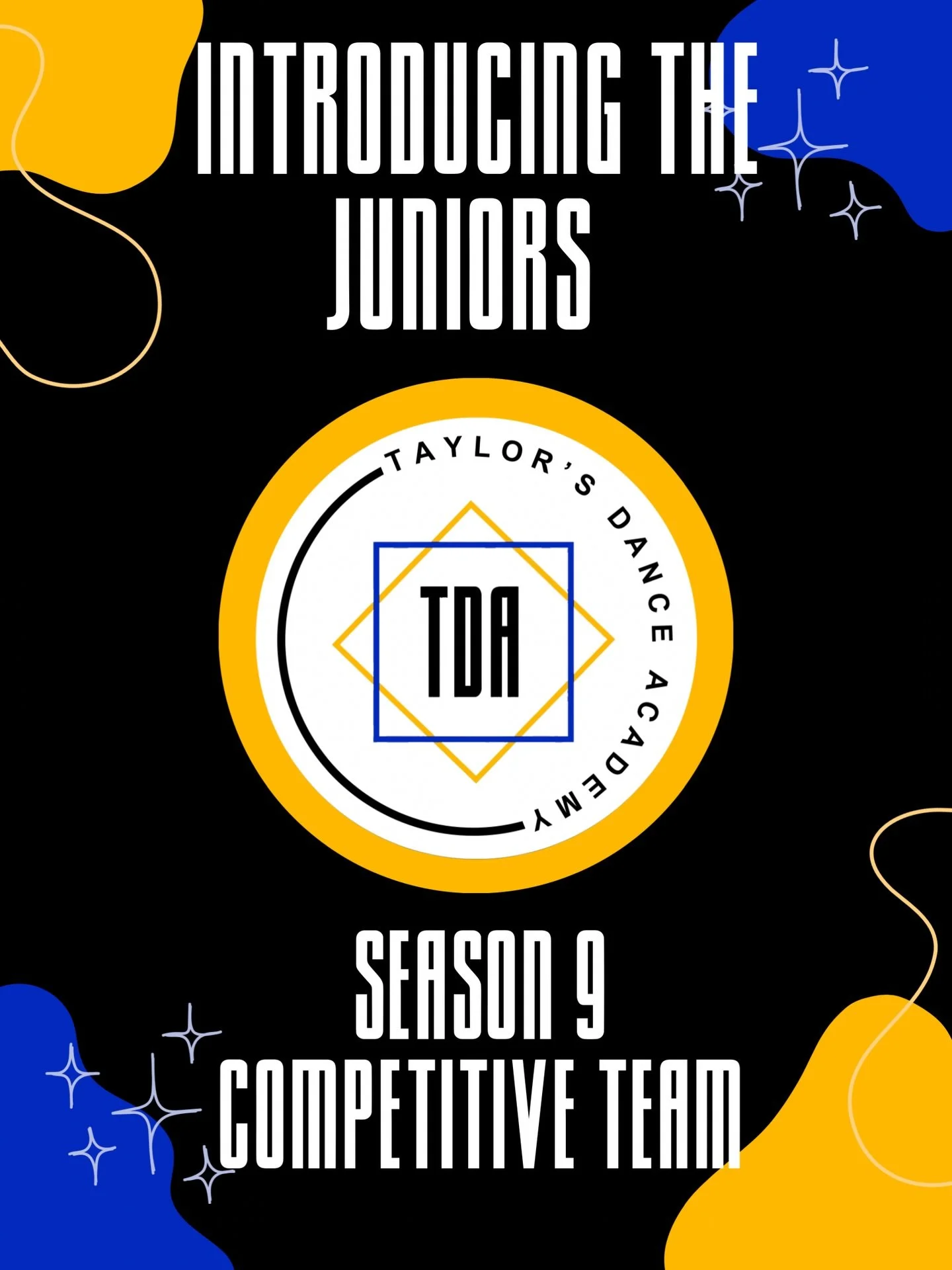 Introducing the juniors of our season 9 competitive team! 💙💛
&bull;
#taylorsdanceacademy #competitiveteam #dancers