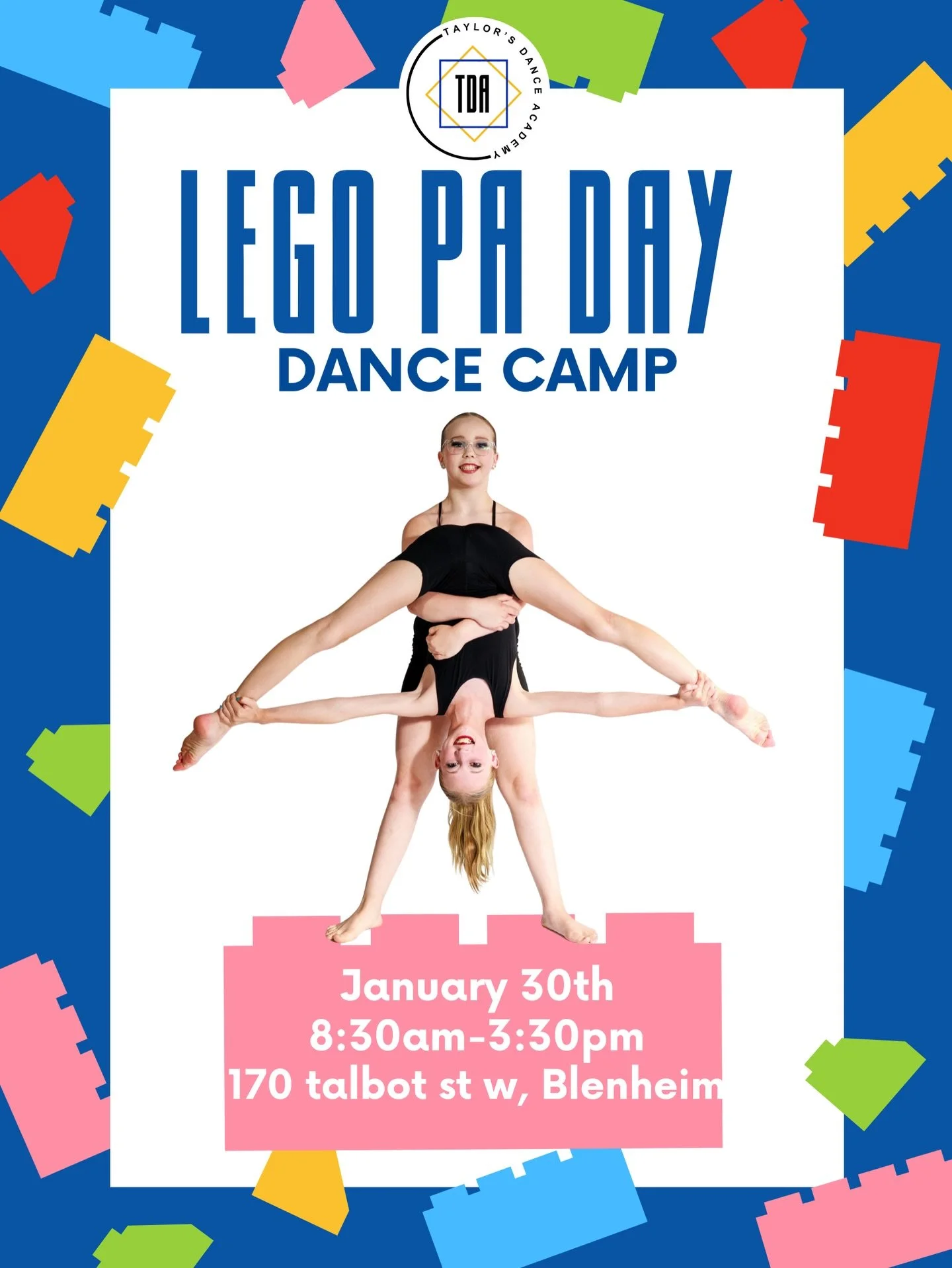Turn your PA day into a Lego dance party! Join us for a LEGO-themed day full of dancing, games, crafts, &amp; creativity! 🧱💛😁
Book your spot in Studio Pro or email (contact@taylorsdanceacademy.ca) for assistance in registering, or any questions yo
