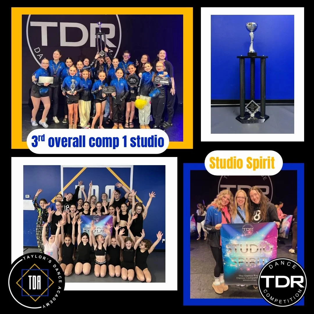 Our overalls and special awards from @thedancerage 💙💛
&bull;
-3rd overall competitive 1 top studio 
-studio spirit award 

- Lost boy: special awards &ldquo;Whole Hearted 
-Walkin&rsquo; on Sunshine: directors choice of the session, novice creative