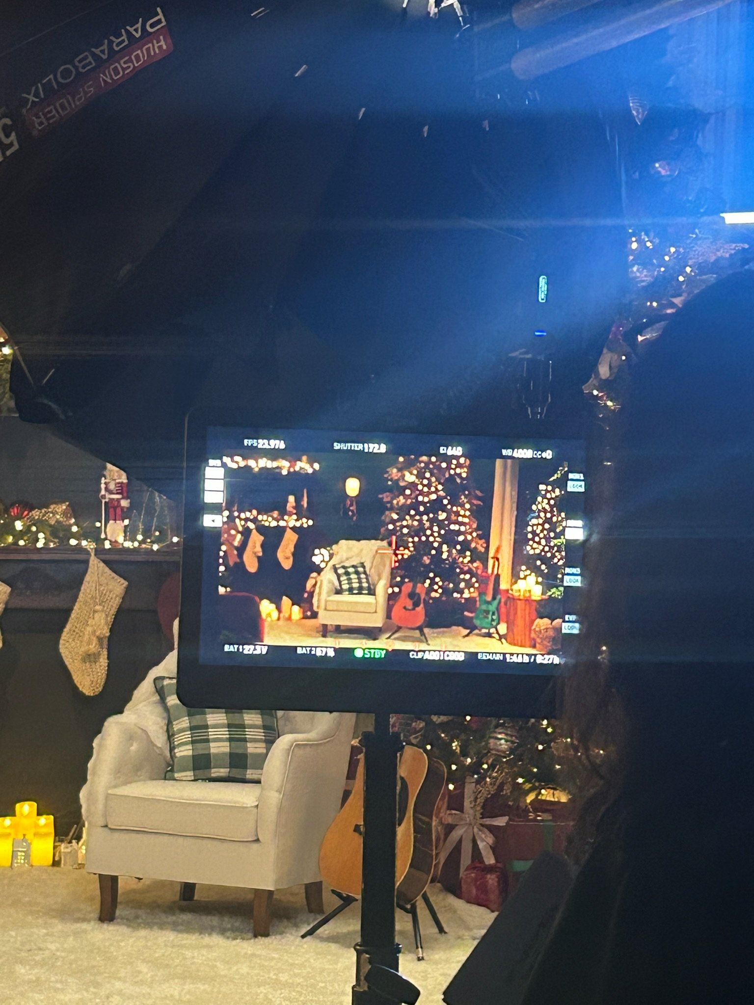Holiday set decorating and production styling for a film and television set in Nashville by Whitney Elaine Interiors.